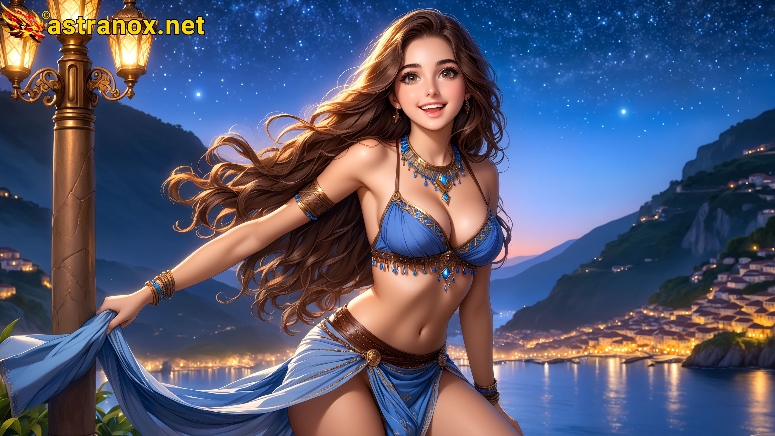 Amazing Young Female at - Download Free 4K Wallpaper Fantasy wallpaper with Eyes and Hair.