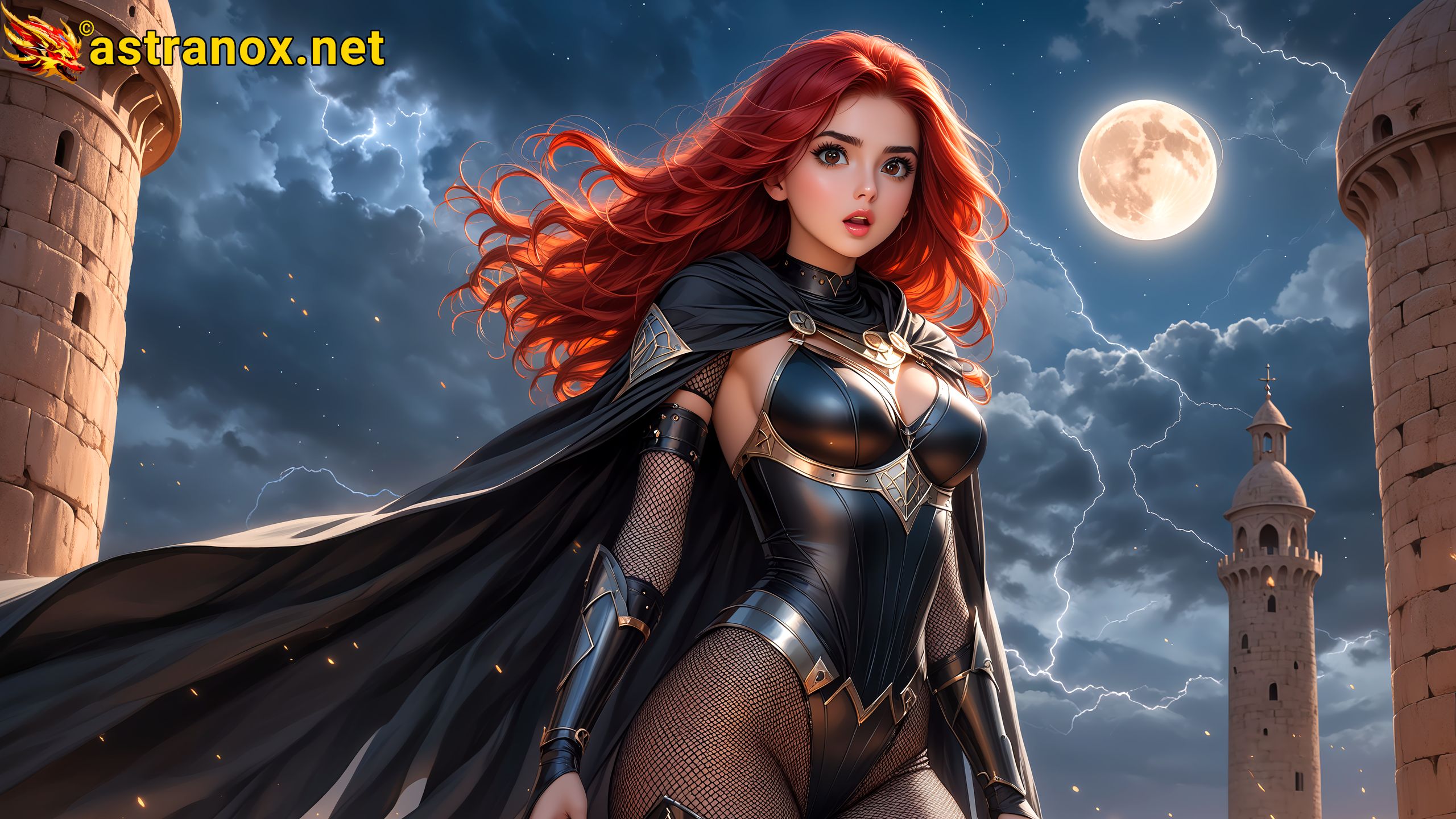 Amazing Young Female at - Download Free 4K Wallpaper Fantasy wallpaper with Eyes and Hair.