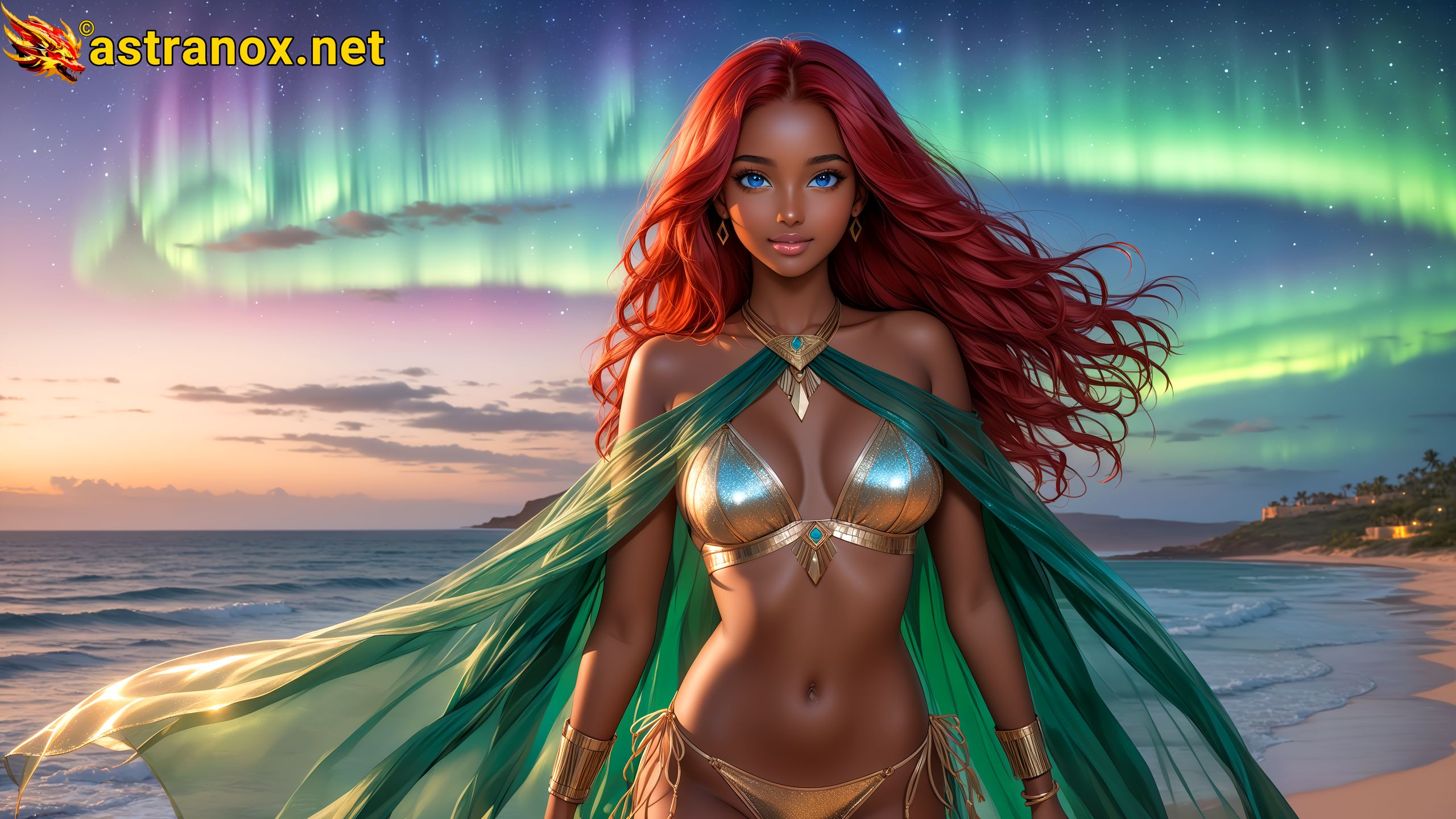 Amazing Young Female at - Download Free 4K Wallpaper Fantasy wallpaper with Eyes and Hair.