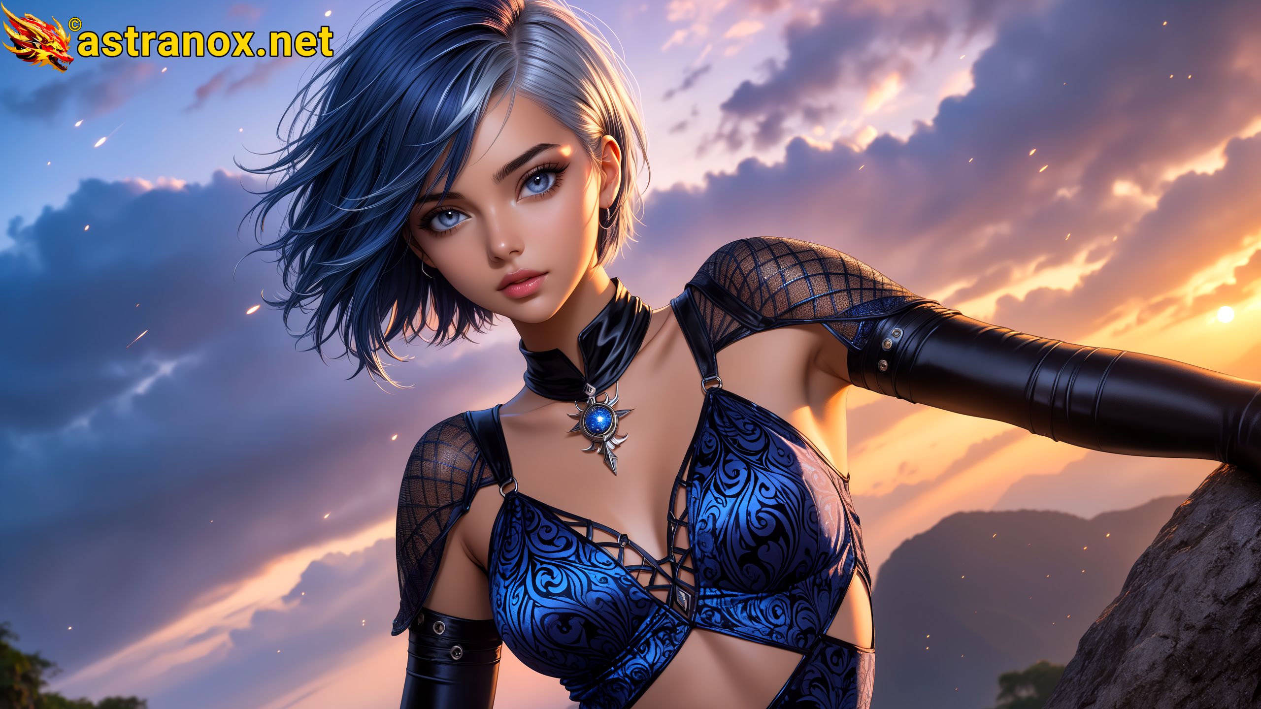 Amazing Young Female at - Download Free 4K Wallpaper Fantasy wallpaper with Eyes and Hair.