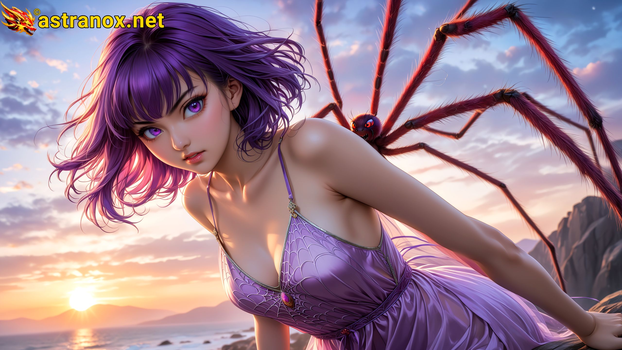 Amazing Young Female at - Download Free 4K Wallpaper Fantasy wallpaper with Eyes and Hair.