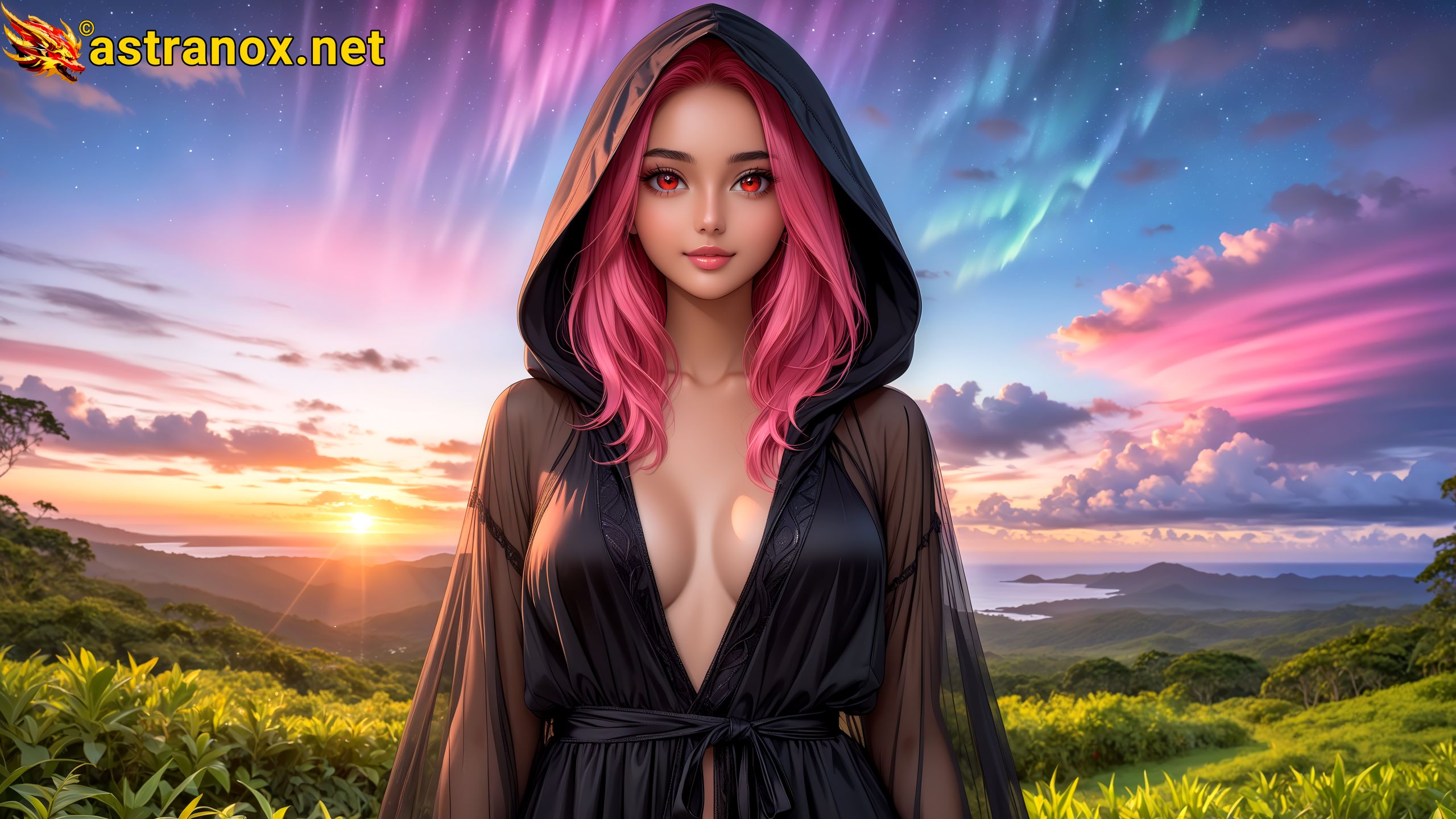 Amazing Young Female at - Download Free 4K Wallpaper Fantasy wallpaper with Eyes and Hair.