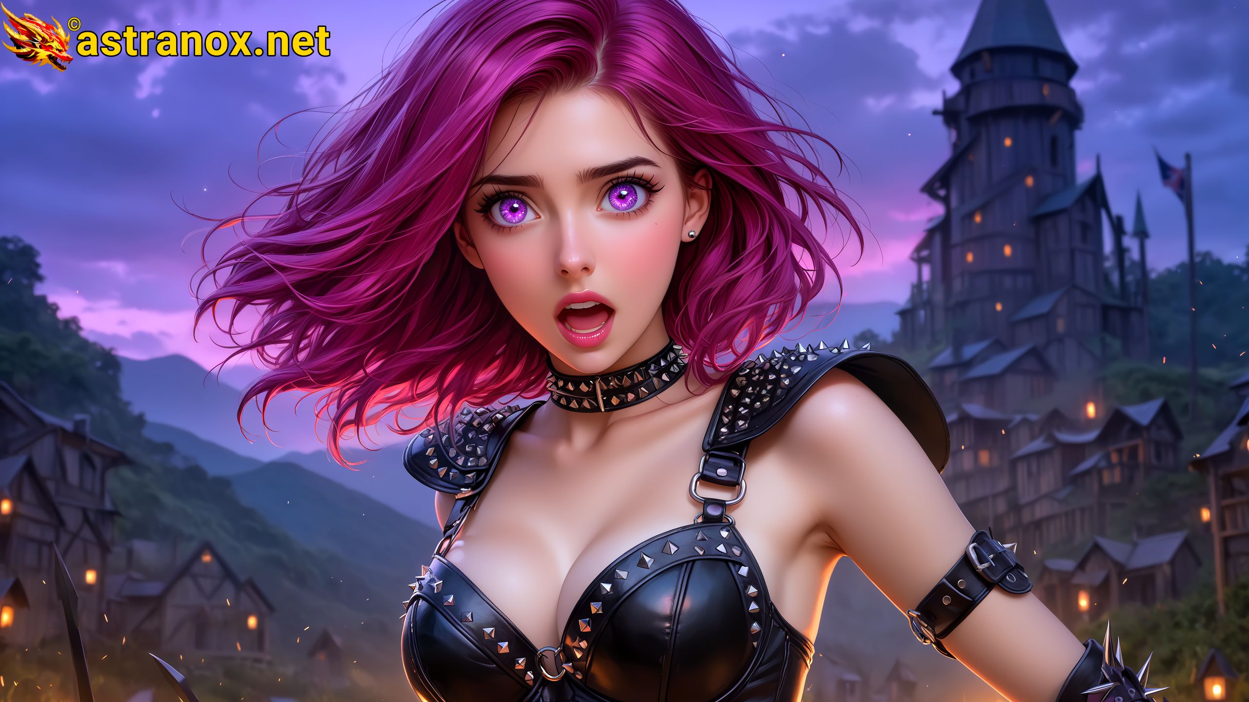 Amazing Young Female at - Download Free 4K Wallpaper Fantasy wallpaper with Eyes and Hair.