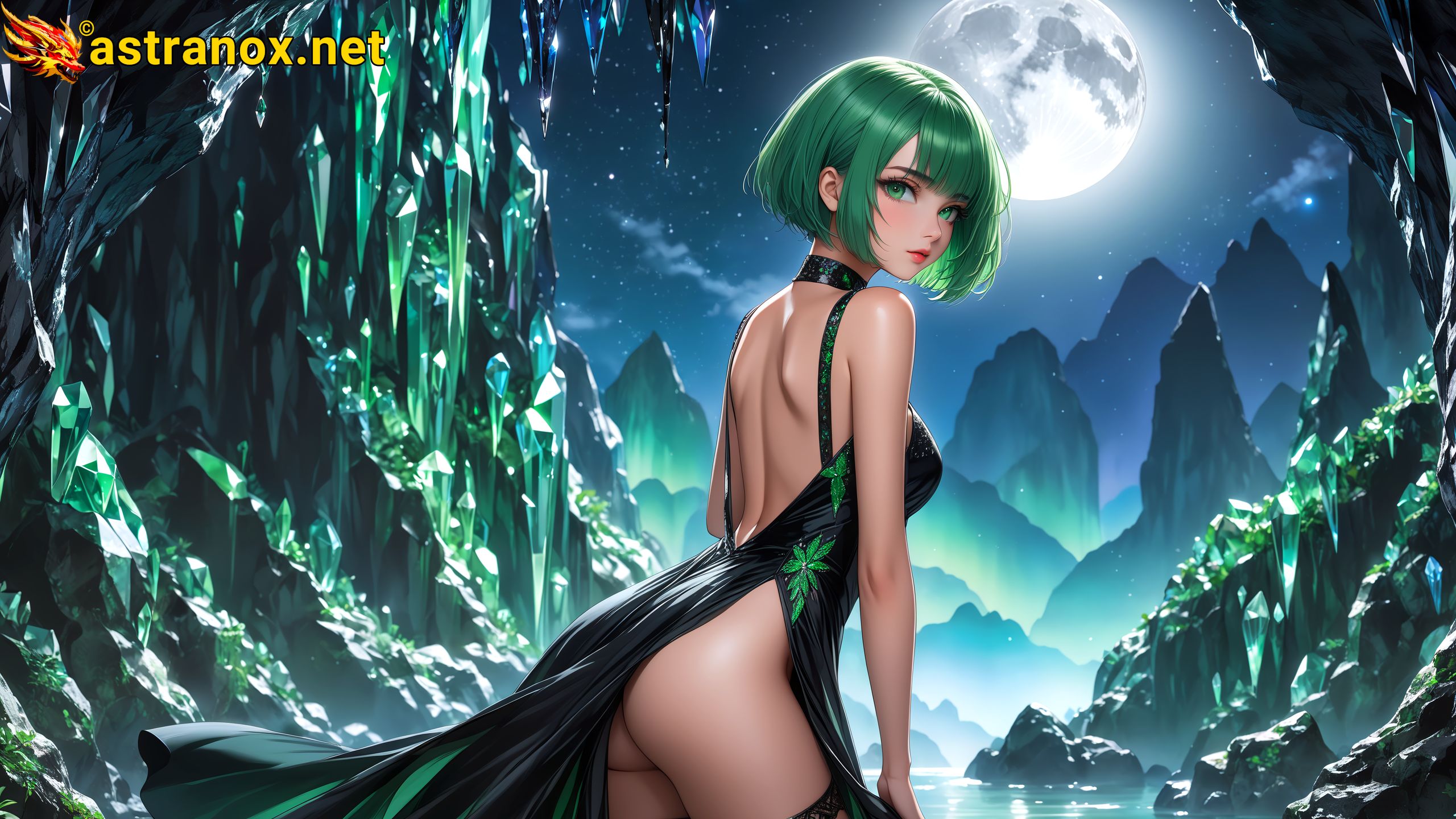 Amazing Young Female at - Download Free 4K Wallpaper Fantasy wallpaper with Eyes and Hair.