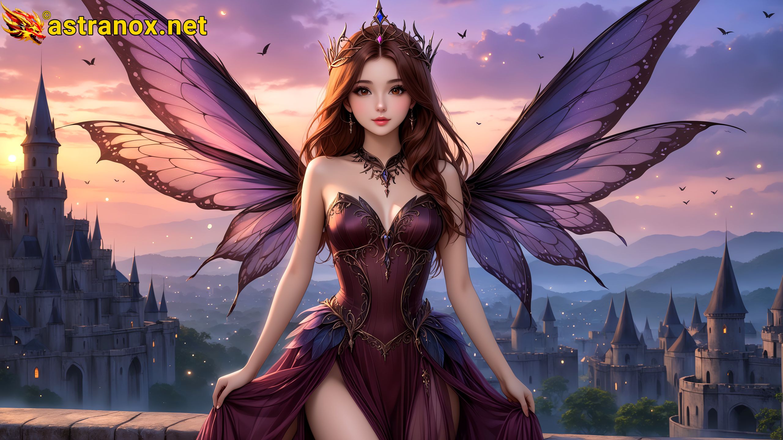Amazing Young Female at - Download Free 4K Wallpaper Fantasy wallpaper with Eyes and Hair.