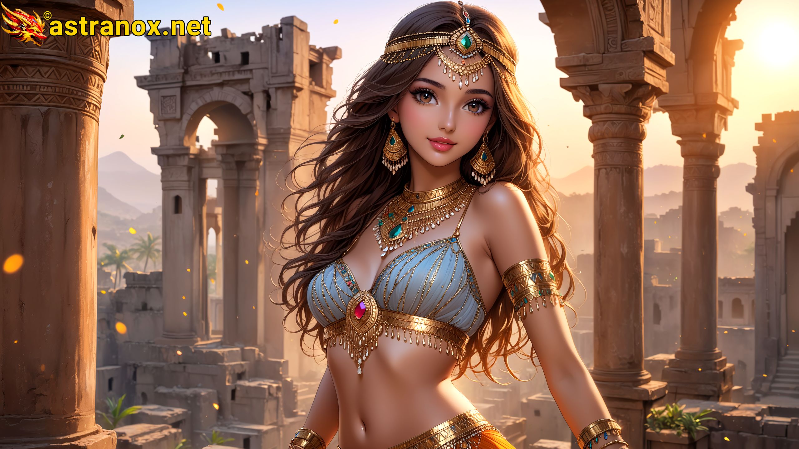 Amazing Young Female at - Download Free 4K Wallpaper Fantasy wallpaper with Eyes and Hair.