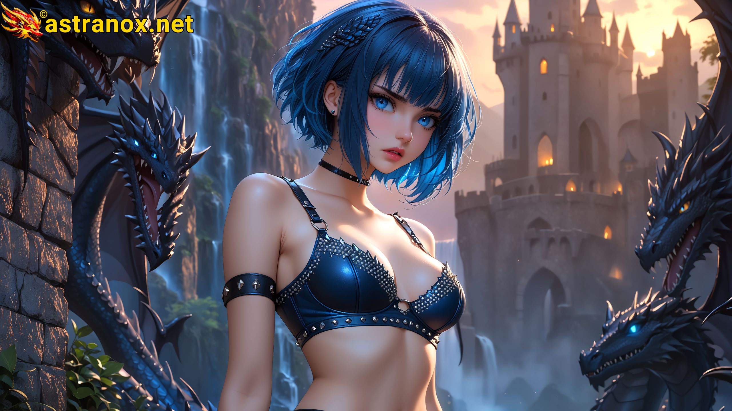 Amazing Young Female at - Download Free 4K Wallpaper Fantasy wallpaper with Eyes and Hair.