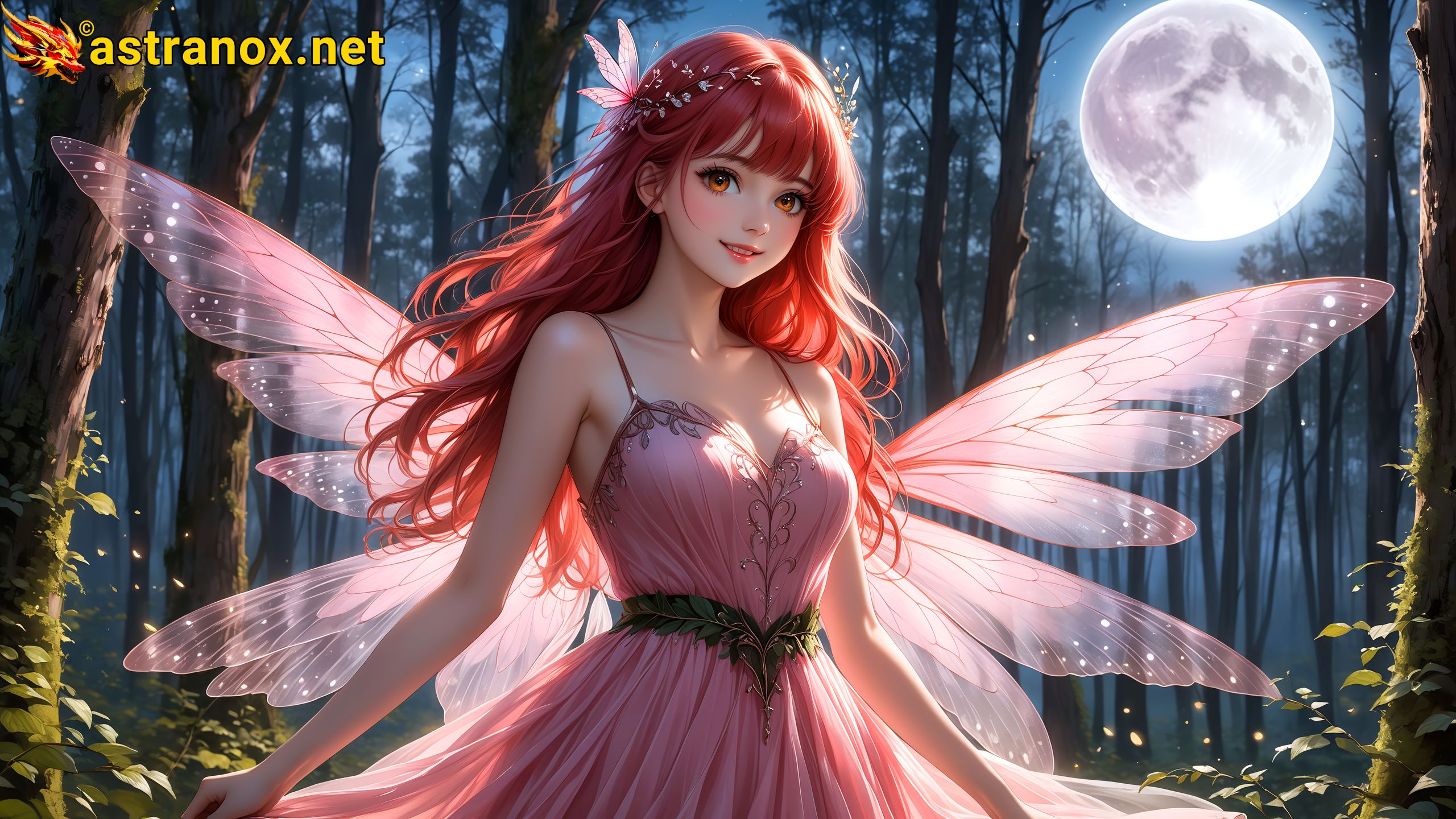 Amazing Young Female at - Download Free 4K Wallpaper Fantasy wallpaper with Eyes and Hair.