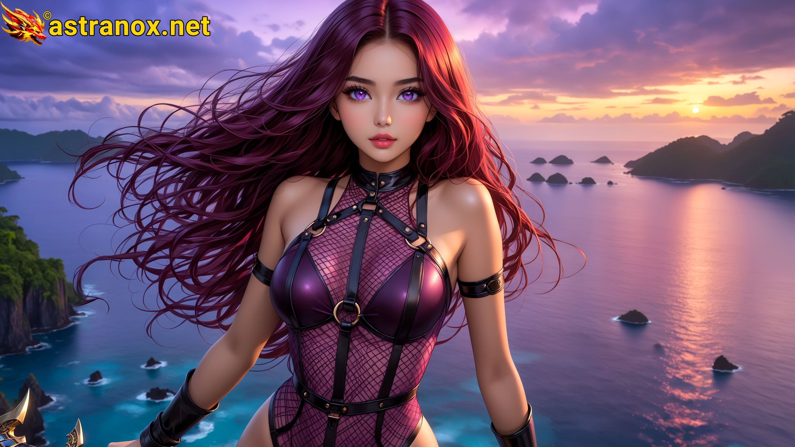 Amazing Young Female at - Download Free 4K Wallpaper Fantasy wallpaper with Eyes and Hair.