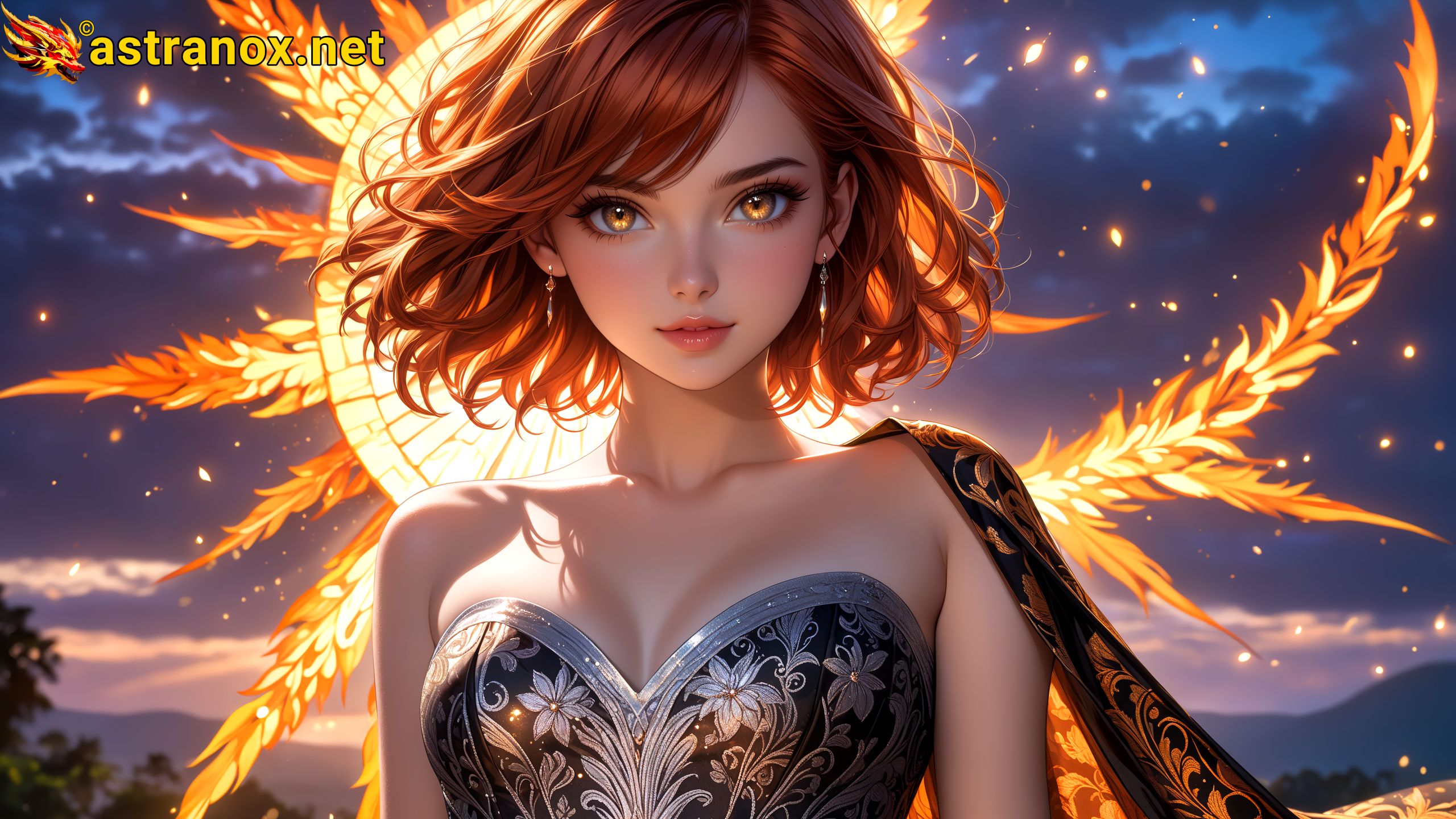 Amazing Young Female at - Download Free 4K Wallpaper Fantasy wallpaper with Eyes and Hair.