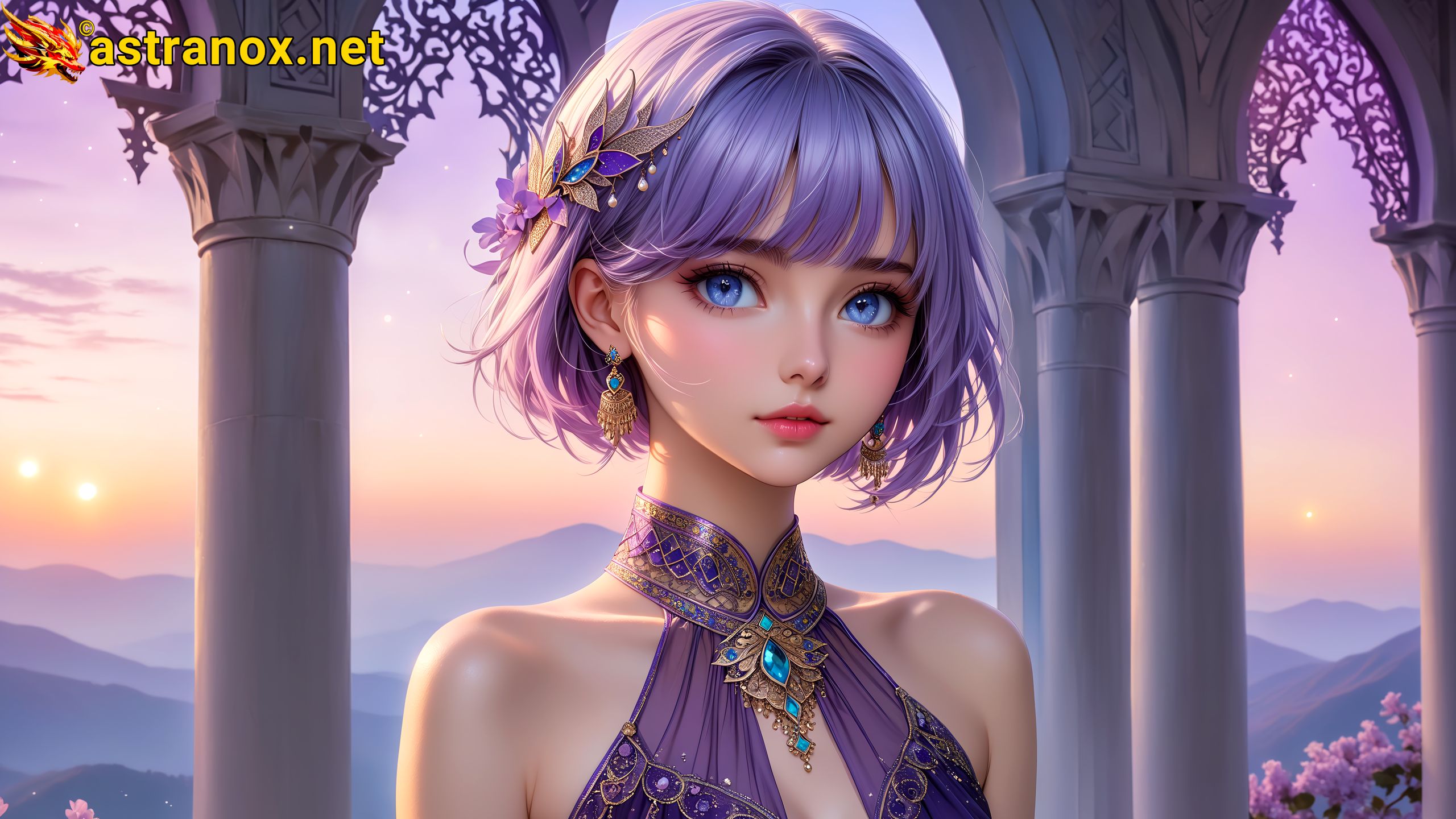 Amazing Young Female at - Download Free 4K Wallpaper Fantasy wallpaper with Eyes and Hair.