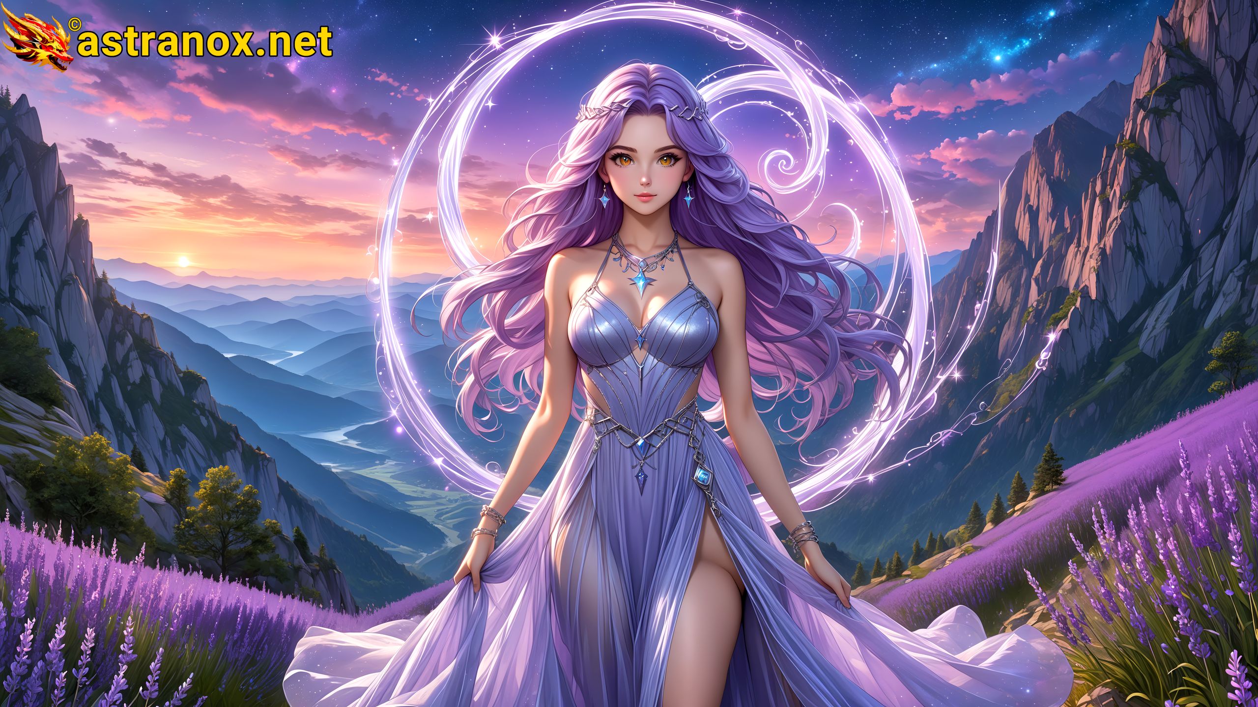 Amazing Young Female at - Download Free 4K Wallpaper Fantasy wallpaper with Eyes and Hair.