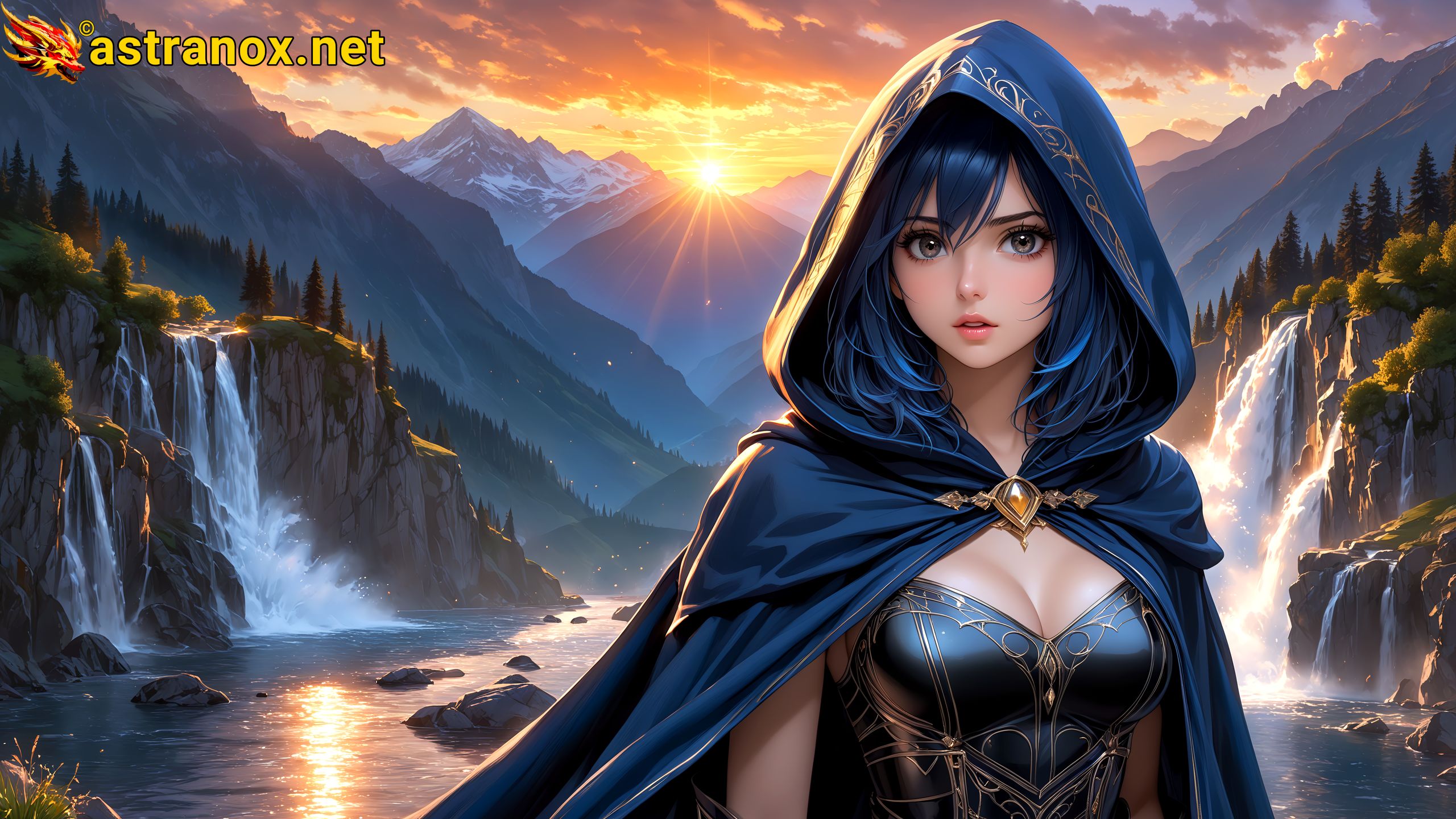 Amazing Young Female at - Download Free 4K Wallpaper Fantasy wallpaper with Eyes and Hair.