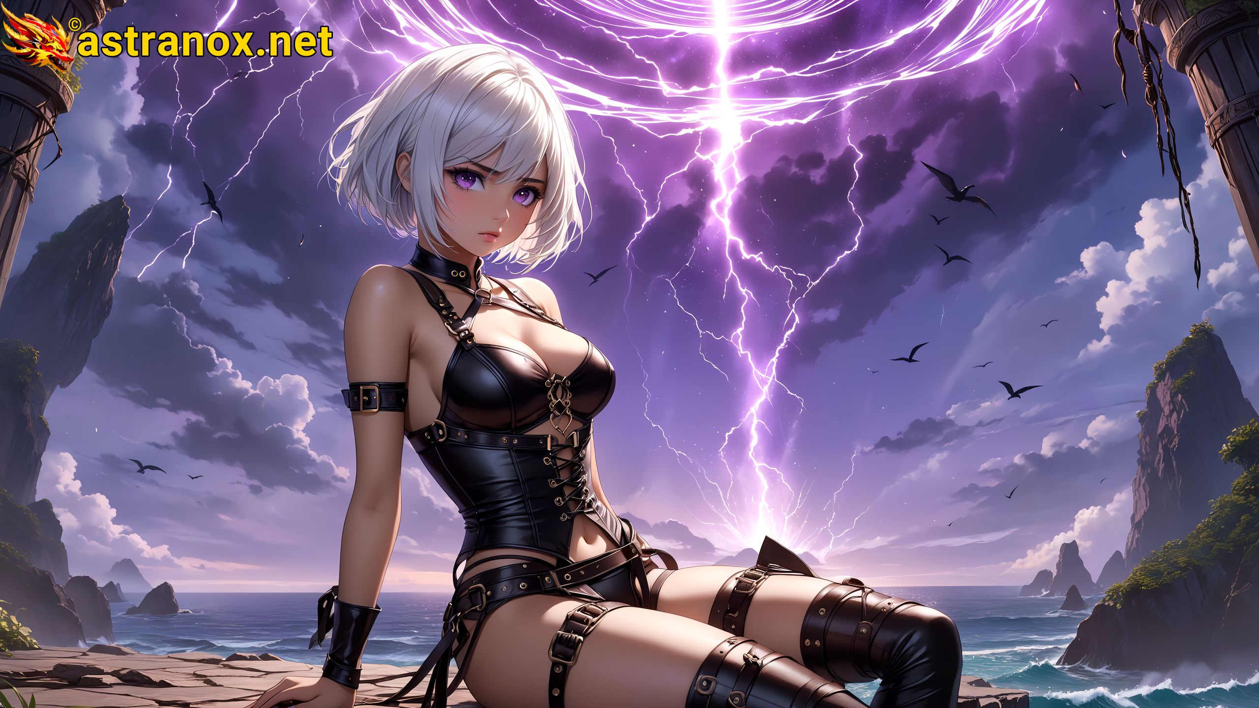 Amazing Young Female at - Download Free 4K Wallpaper Fantasy wallpaper with Eyes and Hair.