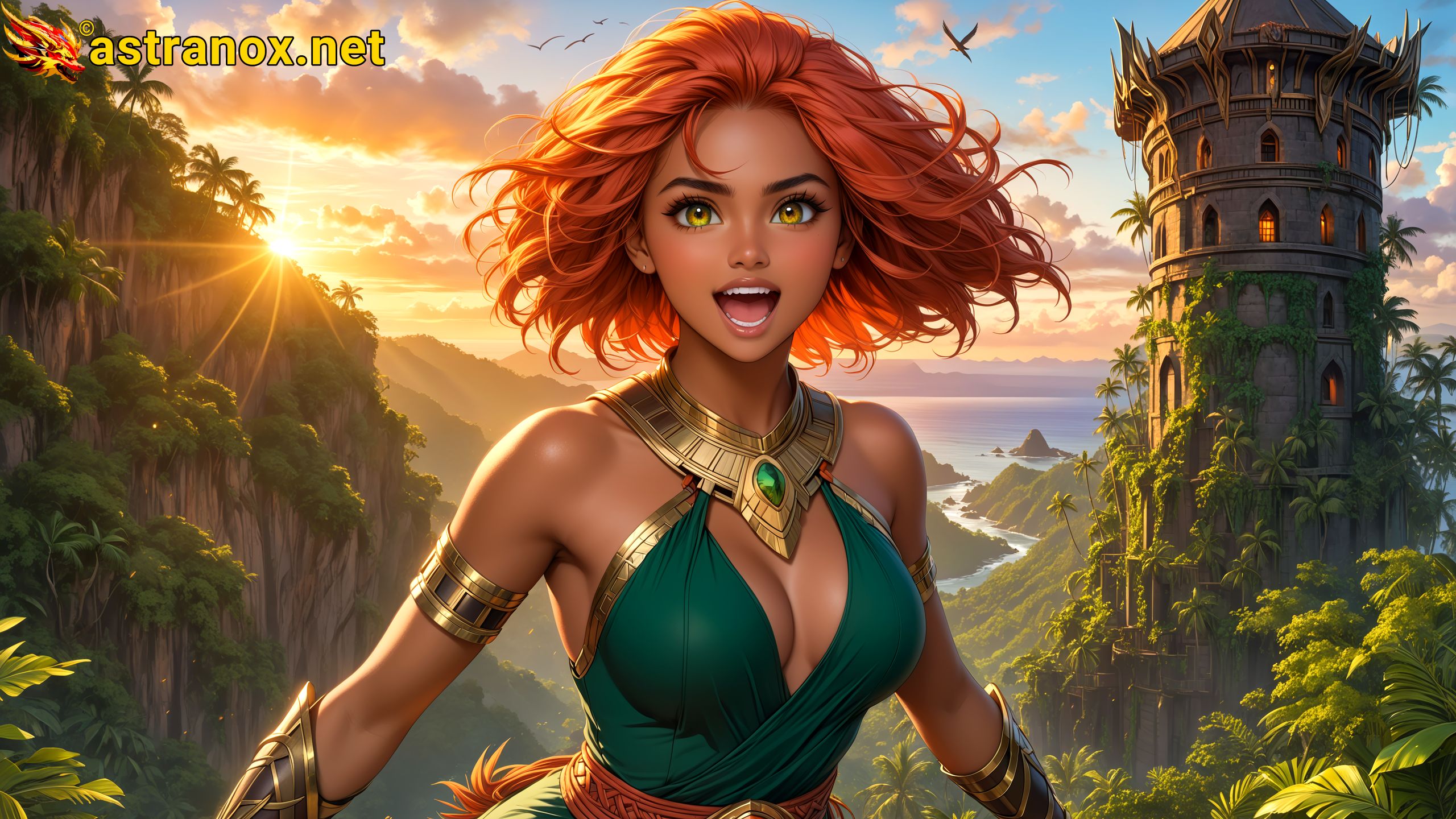 Amazing Young Female at - Download Free 4K Wallpaper Fantasy wallpaper with Eyes and Hair.