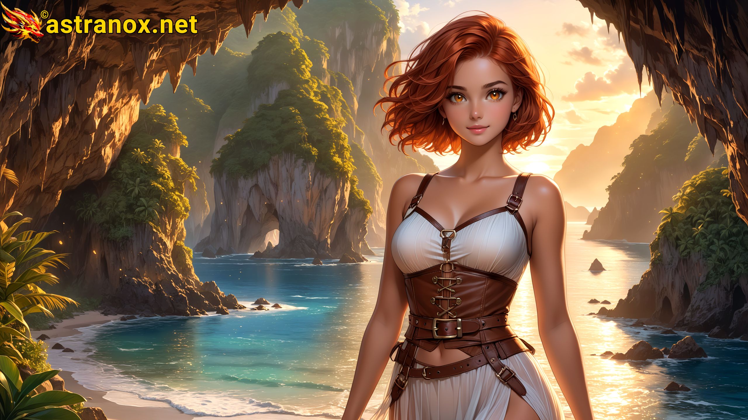 Amazing Young Female at - Download Free 4K Wallpaper Fantasy wallpaper with Eyes and Hair.