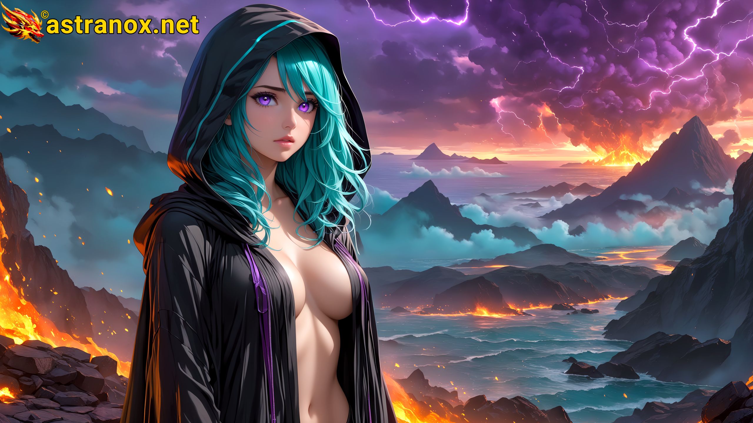 Amazing Young Female at - Download Free 4K Wallpaper Fantasy wallpaper with Eyes and Hair.