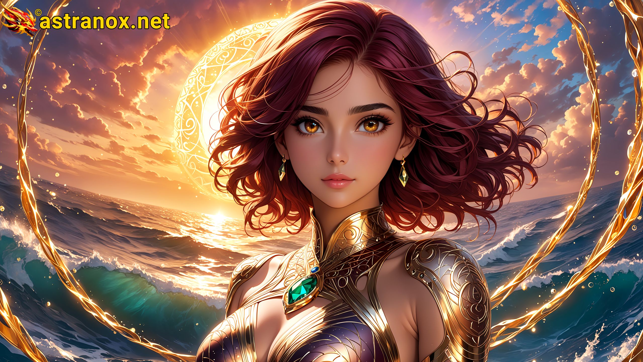 Amazing Young Female at - Download Free 4K Wallpaper Fantasy wallpaper with Eyes and Hair.