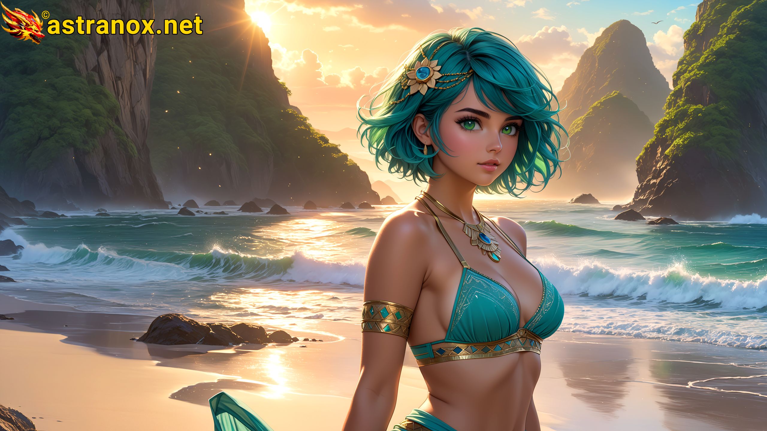 Amazing Young Female at - Download Free 4K Wallpaper Fantasy wallpaper with Eyes and Hair.