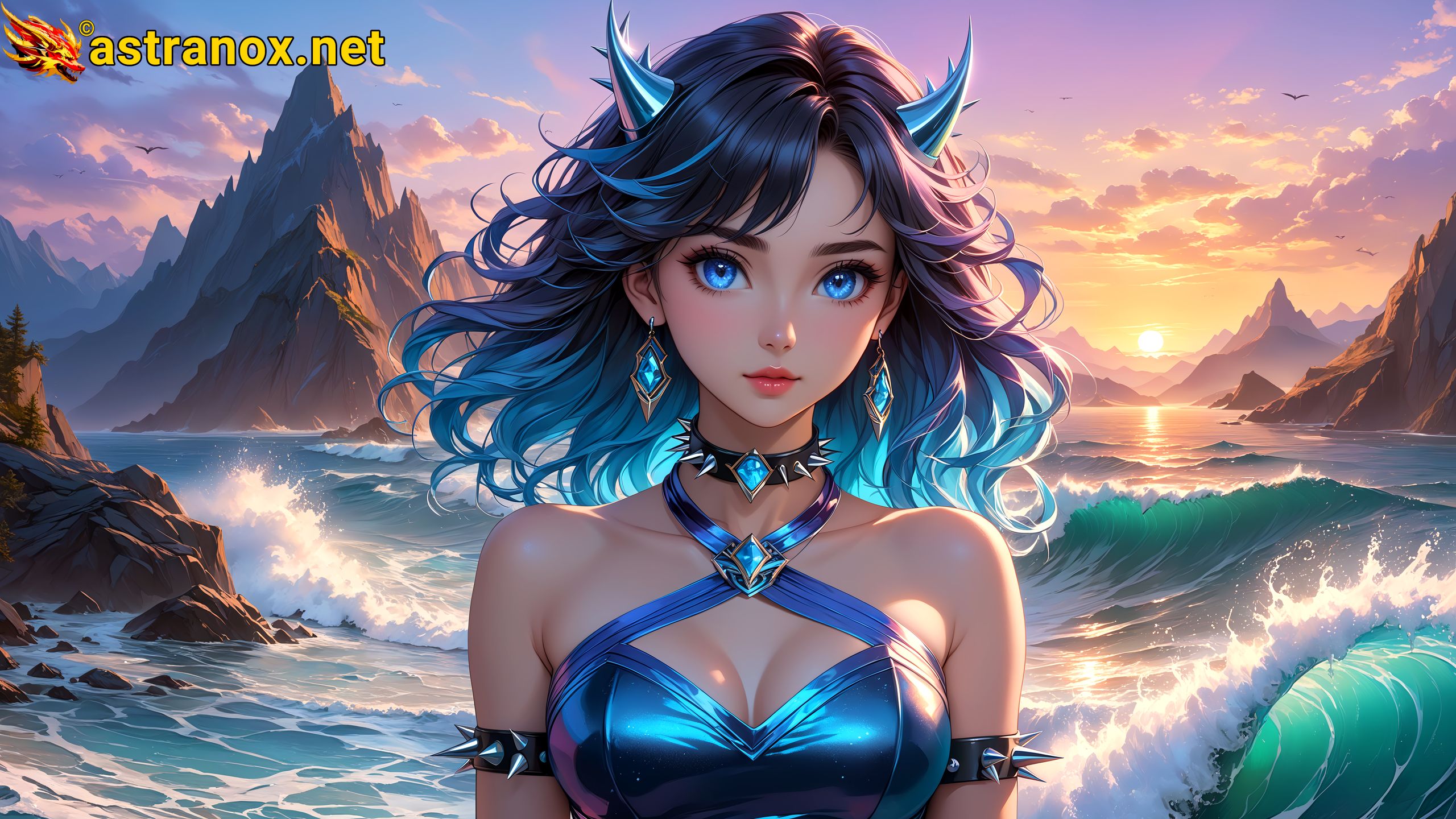 Amazing Young Female at - Download Free 4K Wallpaper Fantasy wallpaper with Eyes and Hair.