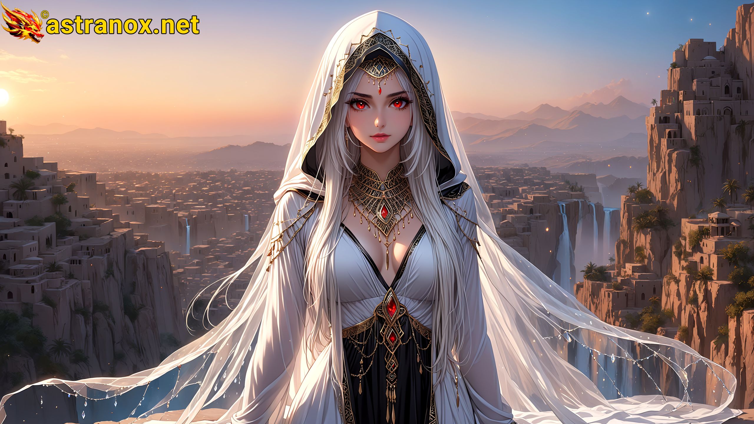 Amazing Young Female at - Download Free 4K Wallpaper Fantasy wallpaper with Eyes and Hair.