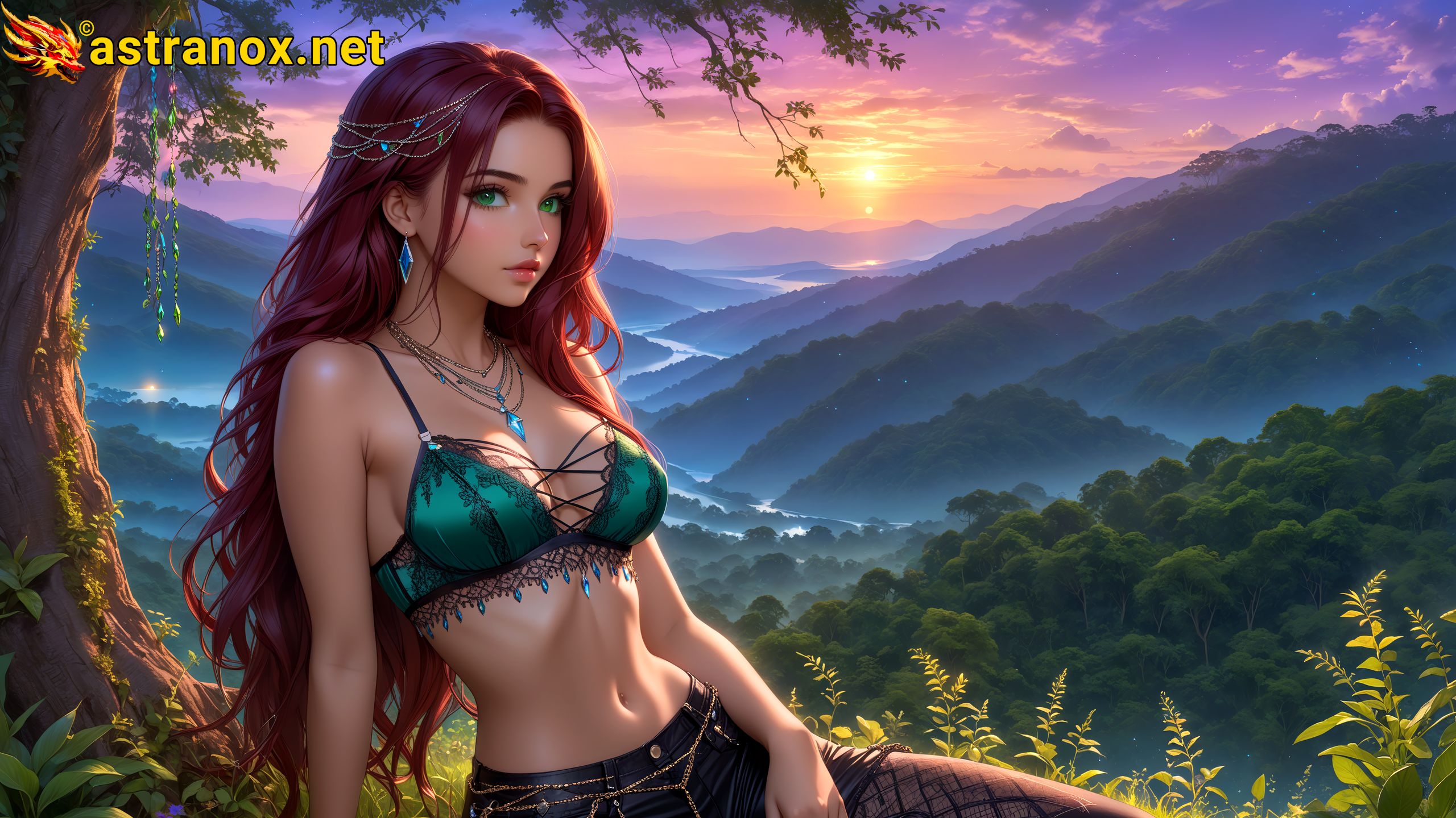 Amazing Young Female at - Download Free 4K Wallpaper Fantasy wallpaper with Eyes and Hair.