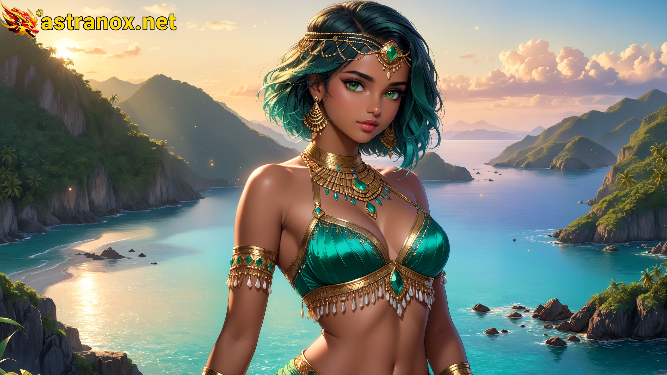 Amazing Young Female at - Download Free 4K Wallpaper Fantasy wallpaper with Eyes and Hair.