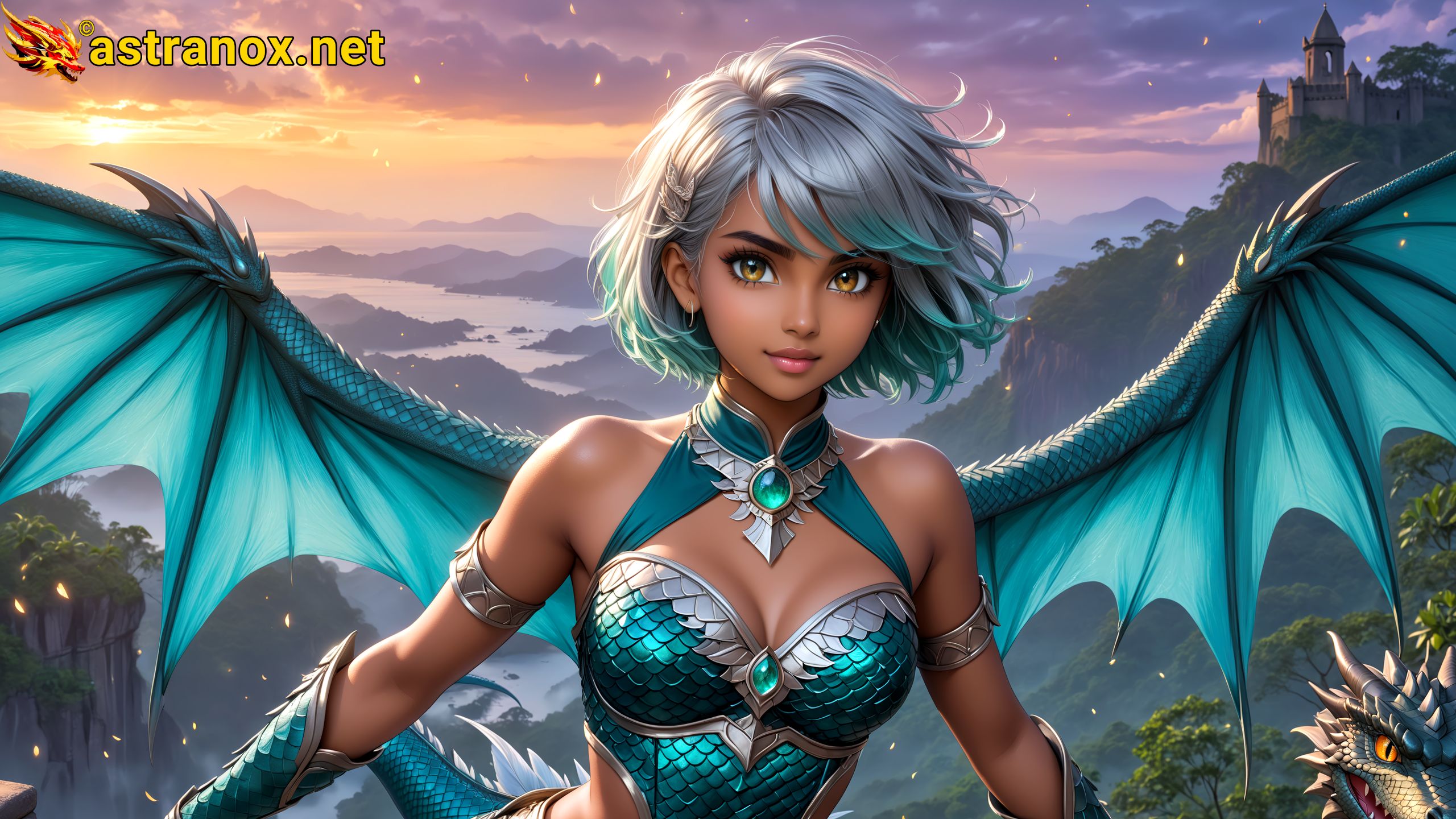 Amazing Young Female at - Download Free 4K Wallpaper Fantasy wallpaper with Eyes and Hair.