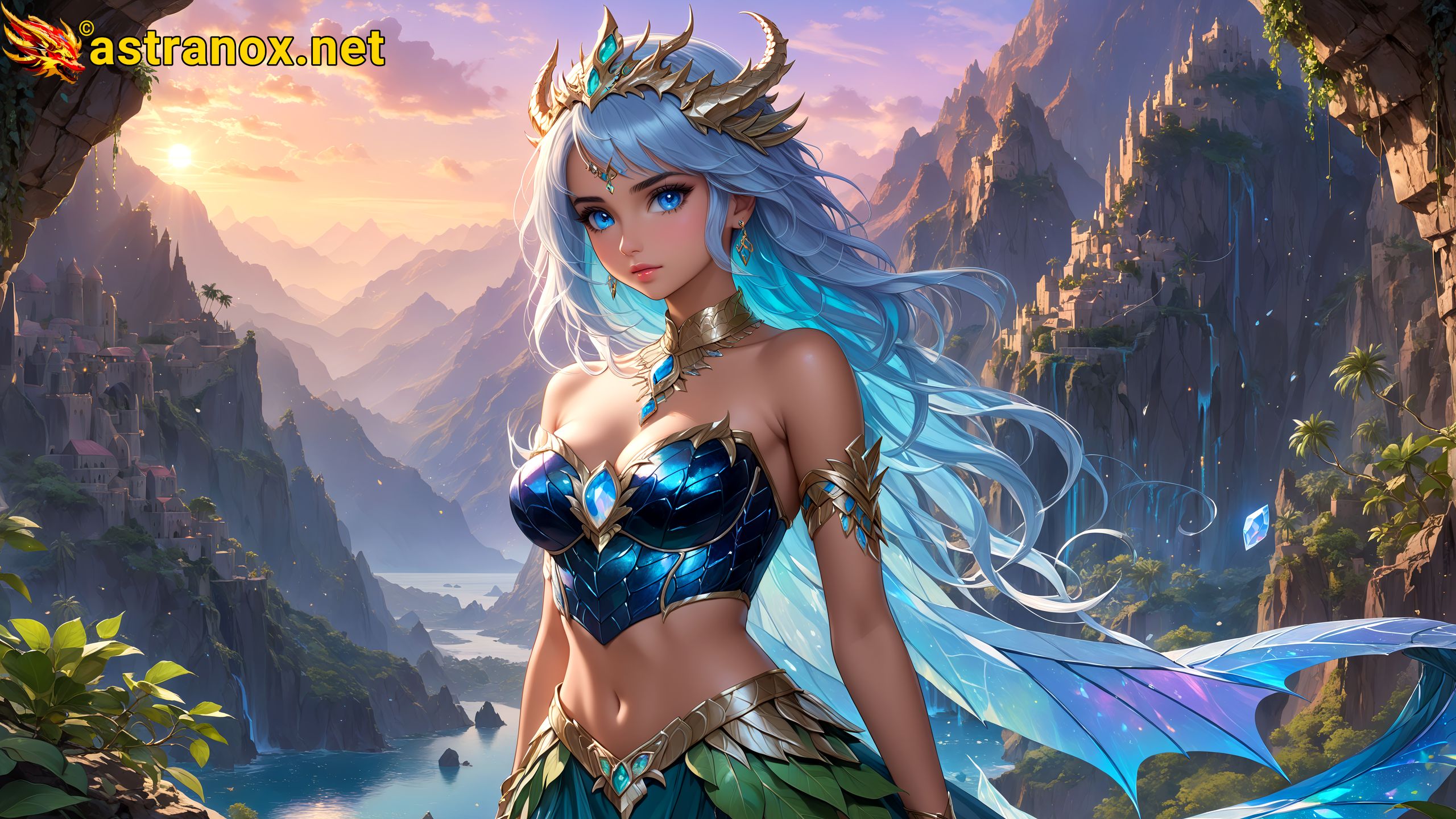 Amazing Young Female at - Download Free 4K Wallpaper Fantasy wallpaper with Eyes and Hair.