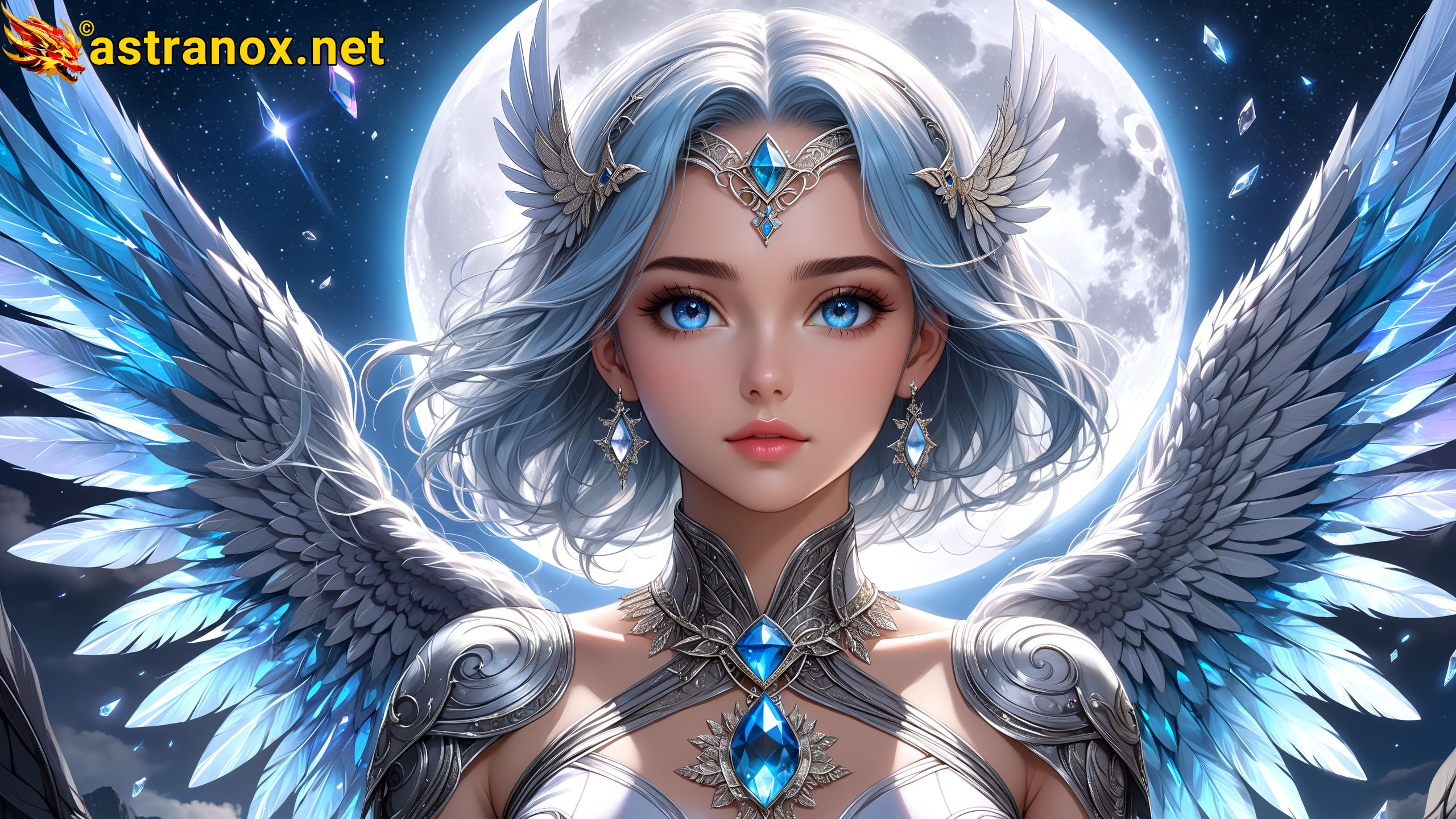 Amazing Young Female at - Download Free 4K Wallpaper Fantasy wallpaper with Eyes and Hair.