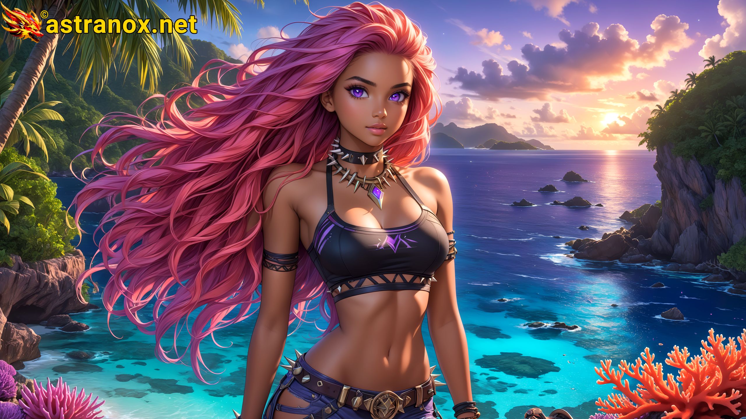 Amazing Young Female at - Download Free 4K Wallpaper Fantasy wallpaper with Eyes and Hair.