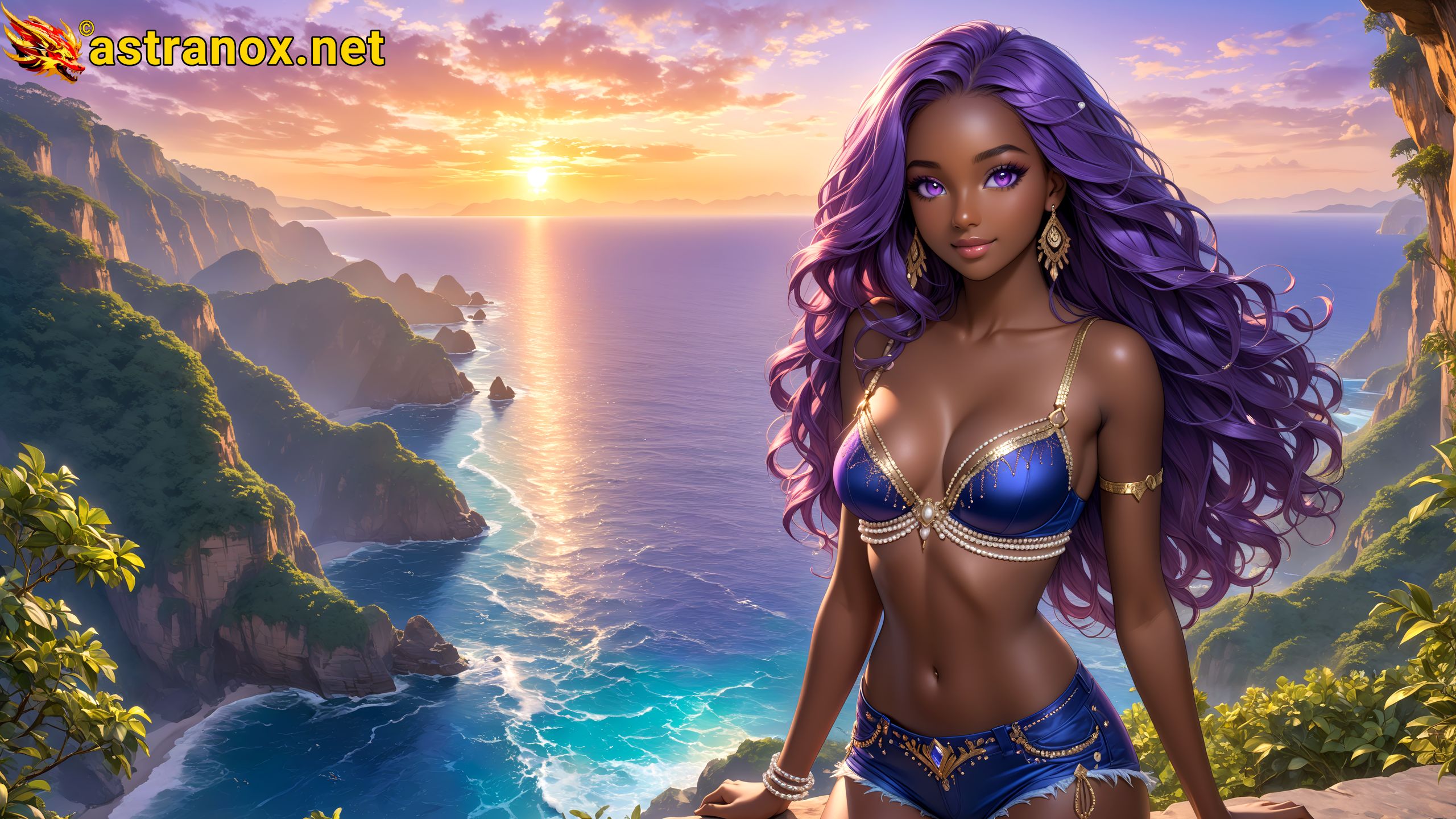 Amazing Young Female at - Download Free 4K Wallpaper Fantasy wallpaper with Eyes and Hair.