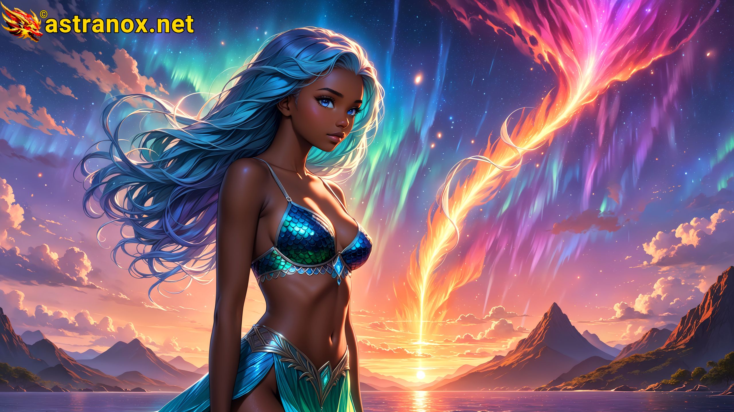 Amazing Young Female at - Download Free 4K Wallpaper Fantasy wallpaper with Eyes and Hair.