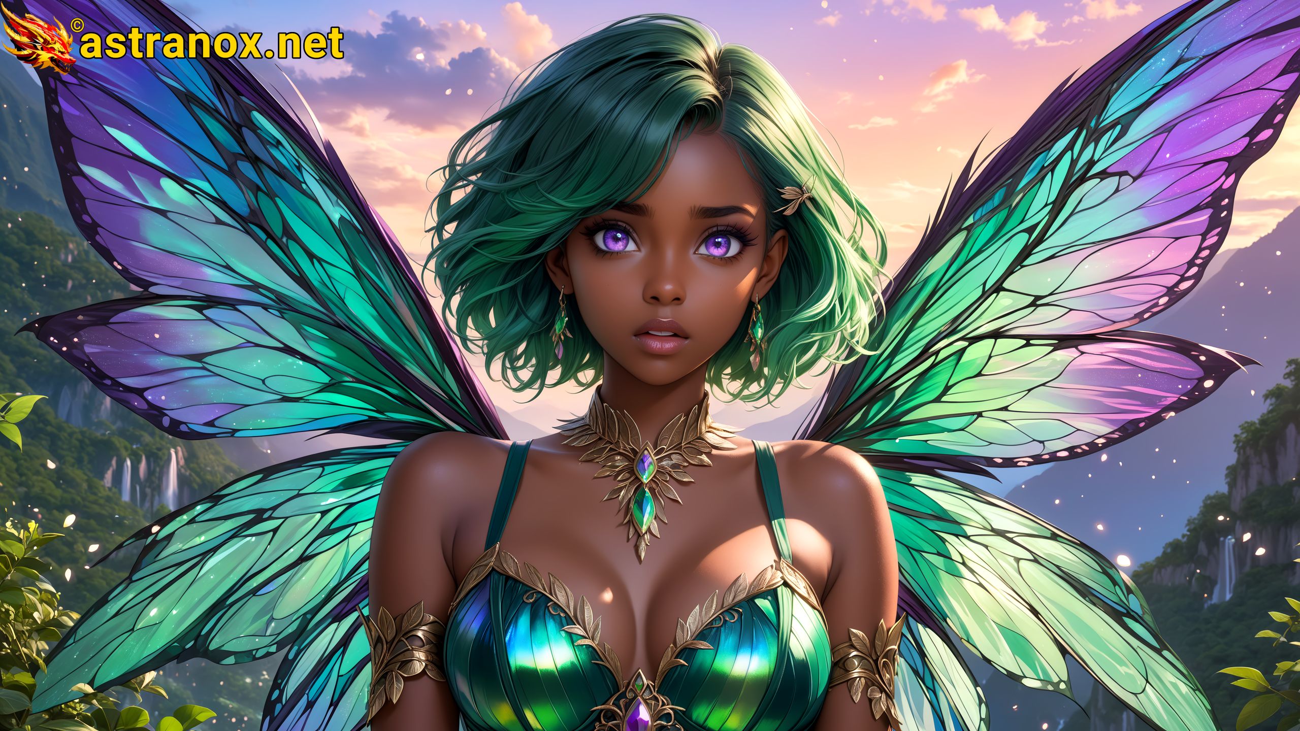 Amazing Young Female at - Download Free 4K Wallpaper Fantasy wallpaper with Eyes and Hair.