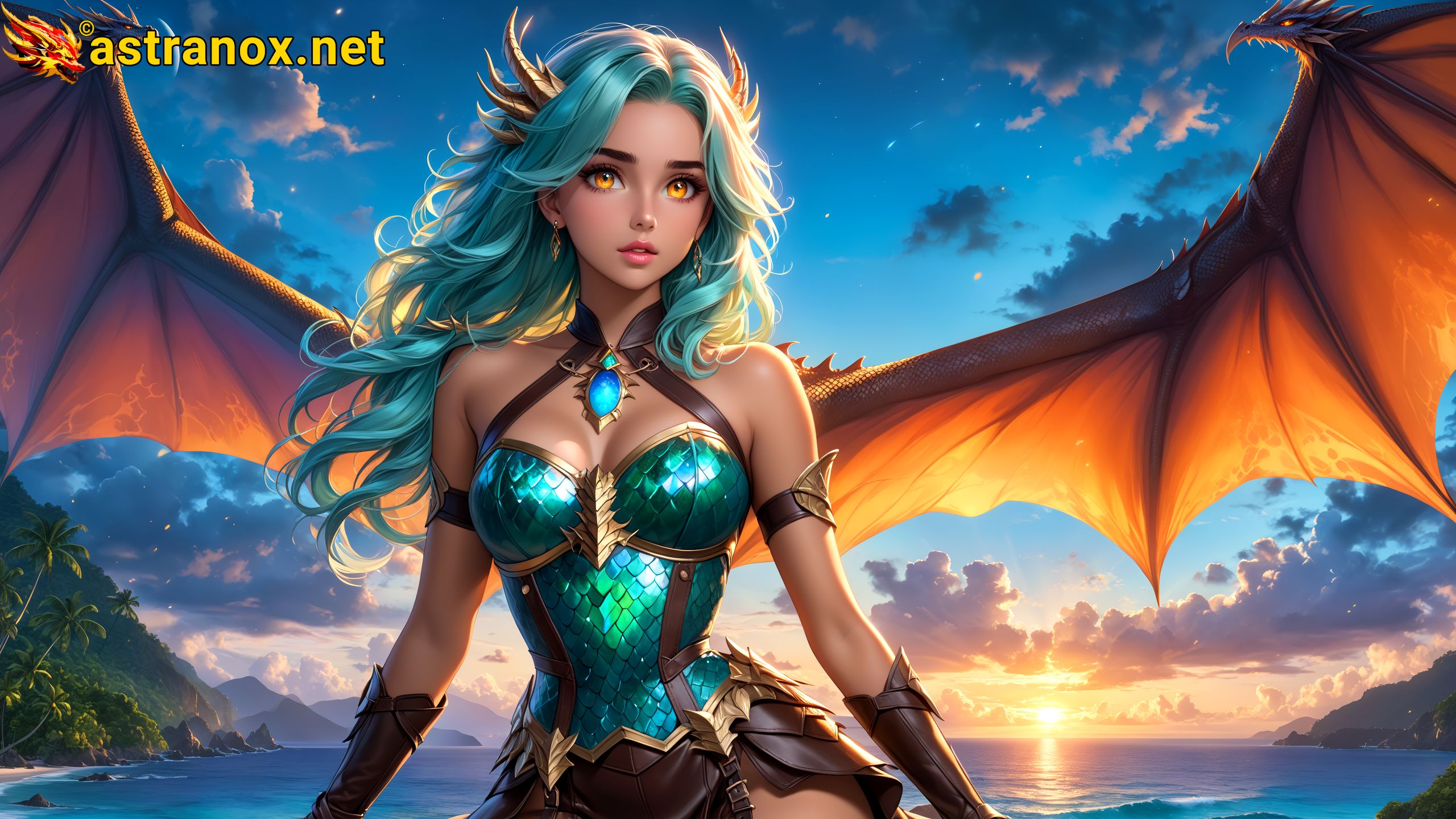 Amazing Young Female at - Download Free 4K Wallpaper Fantasy wallpaper with Eyes and Hair.