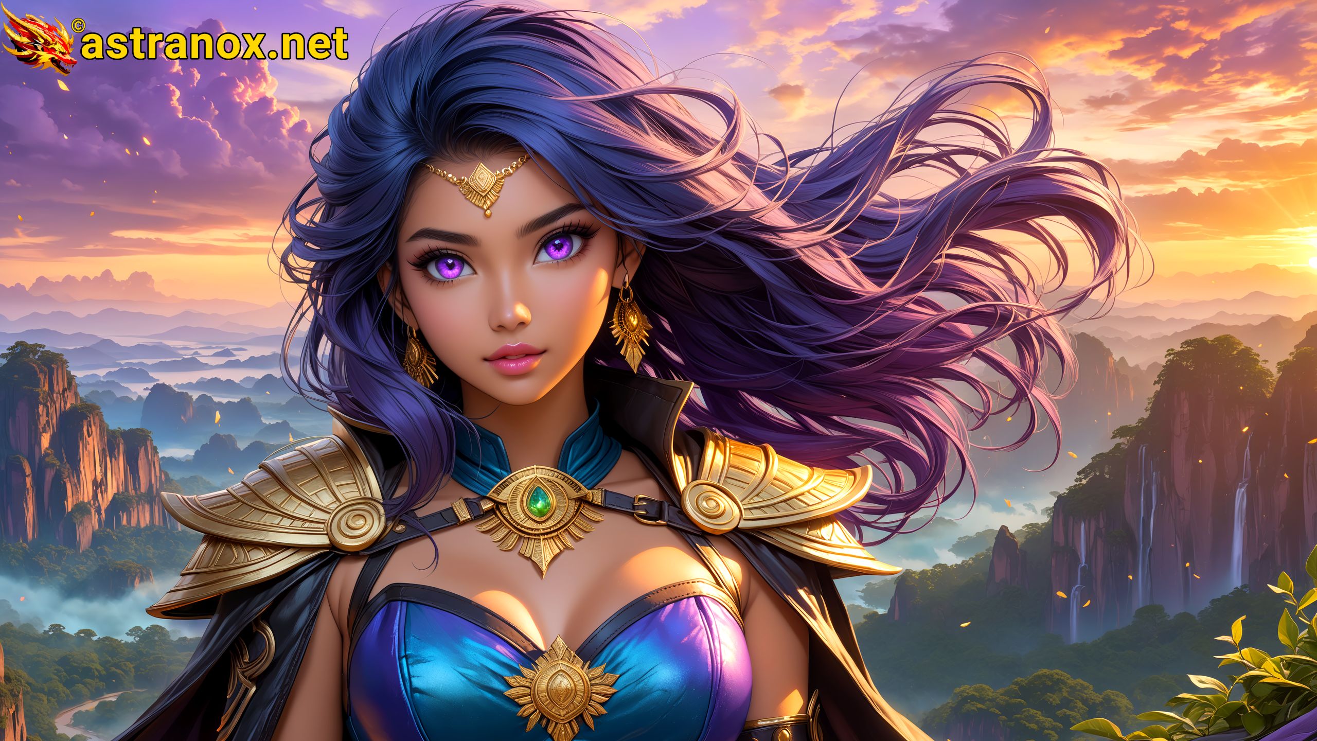 Amazing Young Female at - Download Free 4K Wallpaper Fantasy wallpaper with Eyes and Hair.