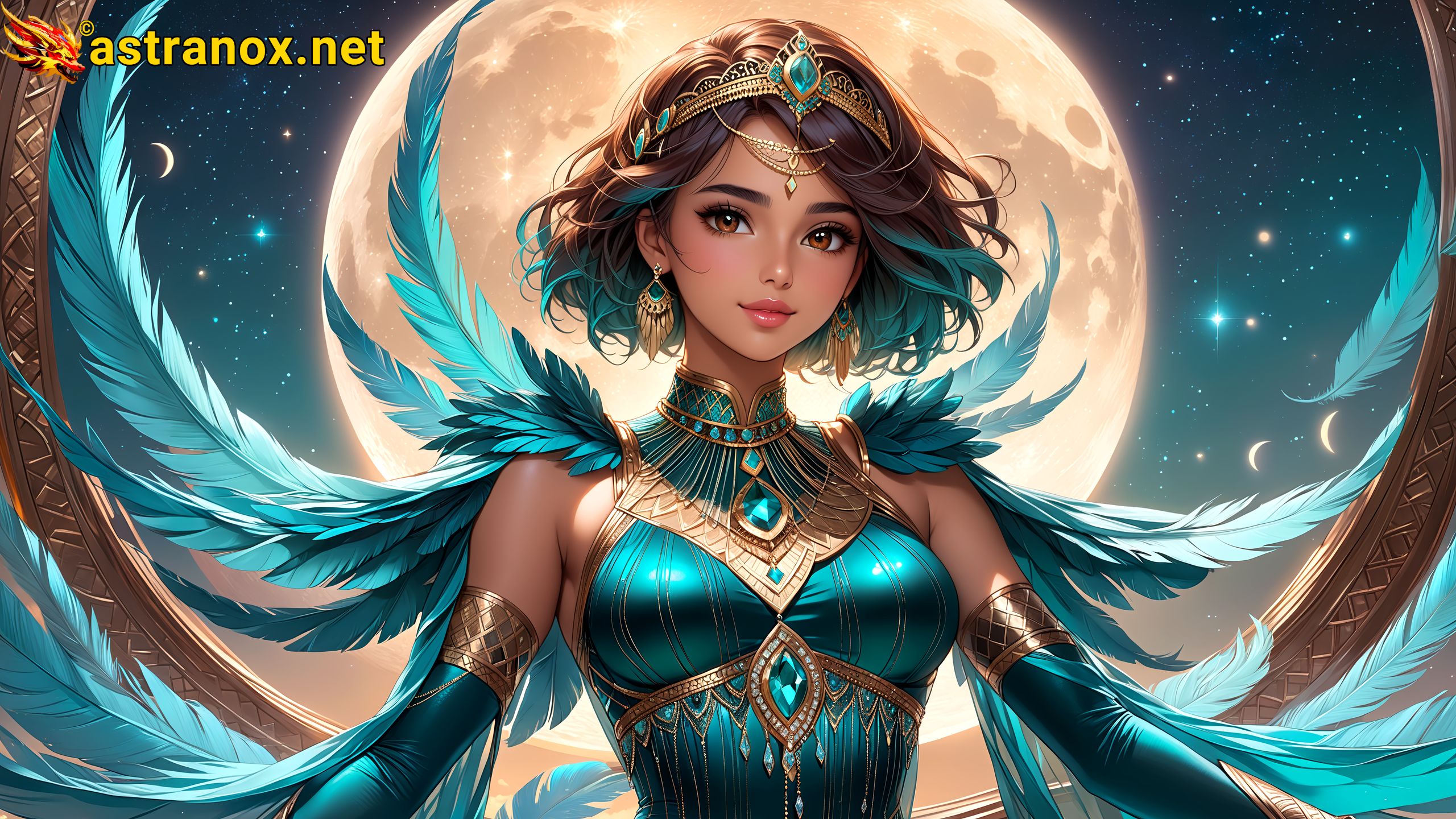 Amazing Young Female at - Download Free 4K Wallpaper Fantasy wallpaper with Eyes and Hair.