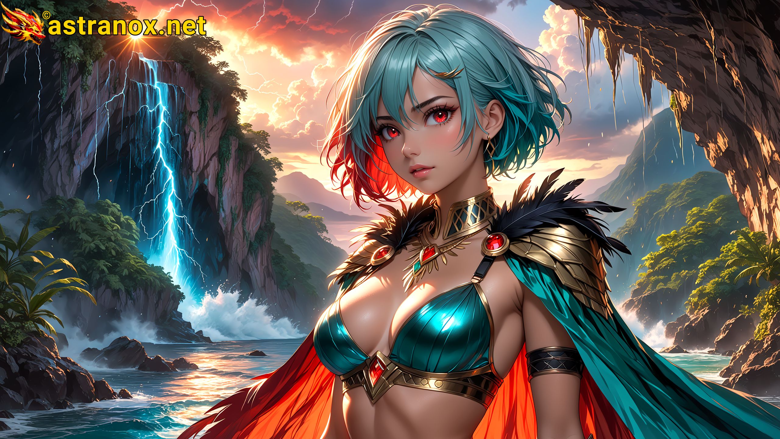 Amazing Young Female at - Download Free 4K Wallpaper Fantasy wallpaper with Eyes and Hair.