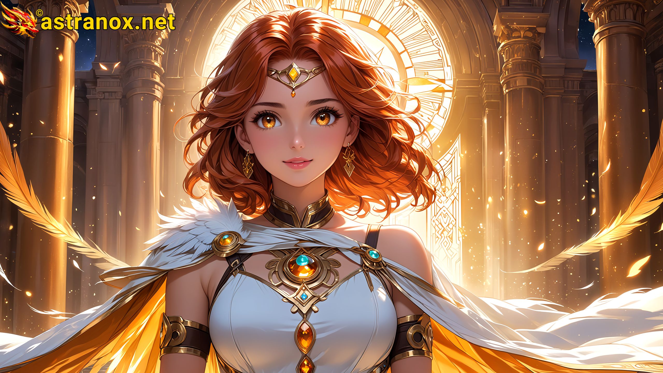 Amazing Young Female at - Download Free 4K Wallpaper Fantasy wallpaper with Eyes and Hair.