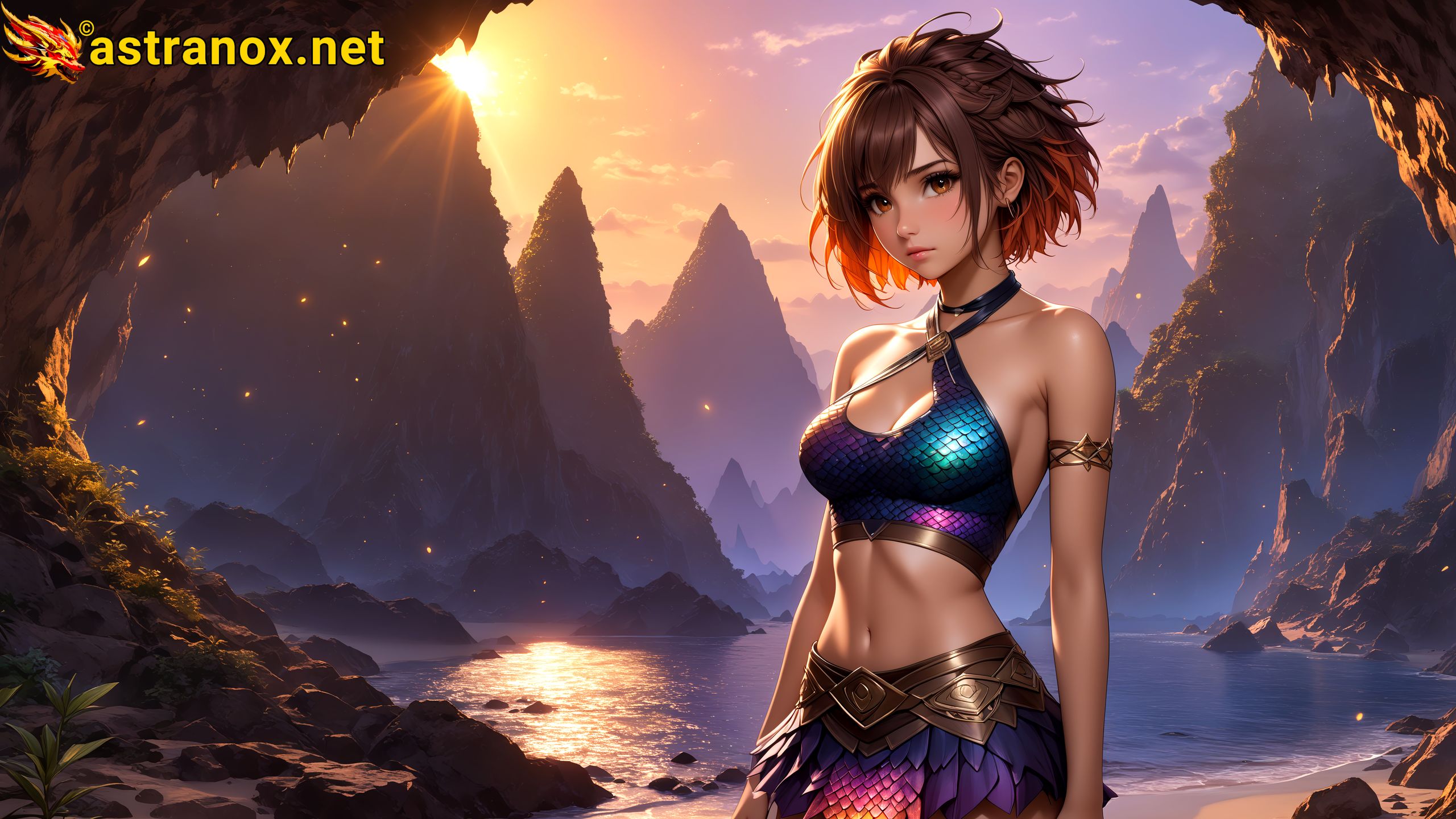 Amazing Young Female at - Download Free 4K Wallpaper Fantasy wallpaper with Eyes and Hair.