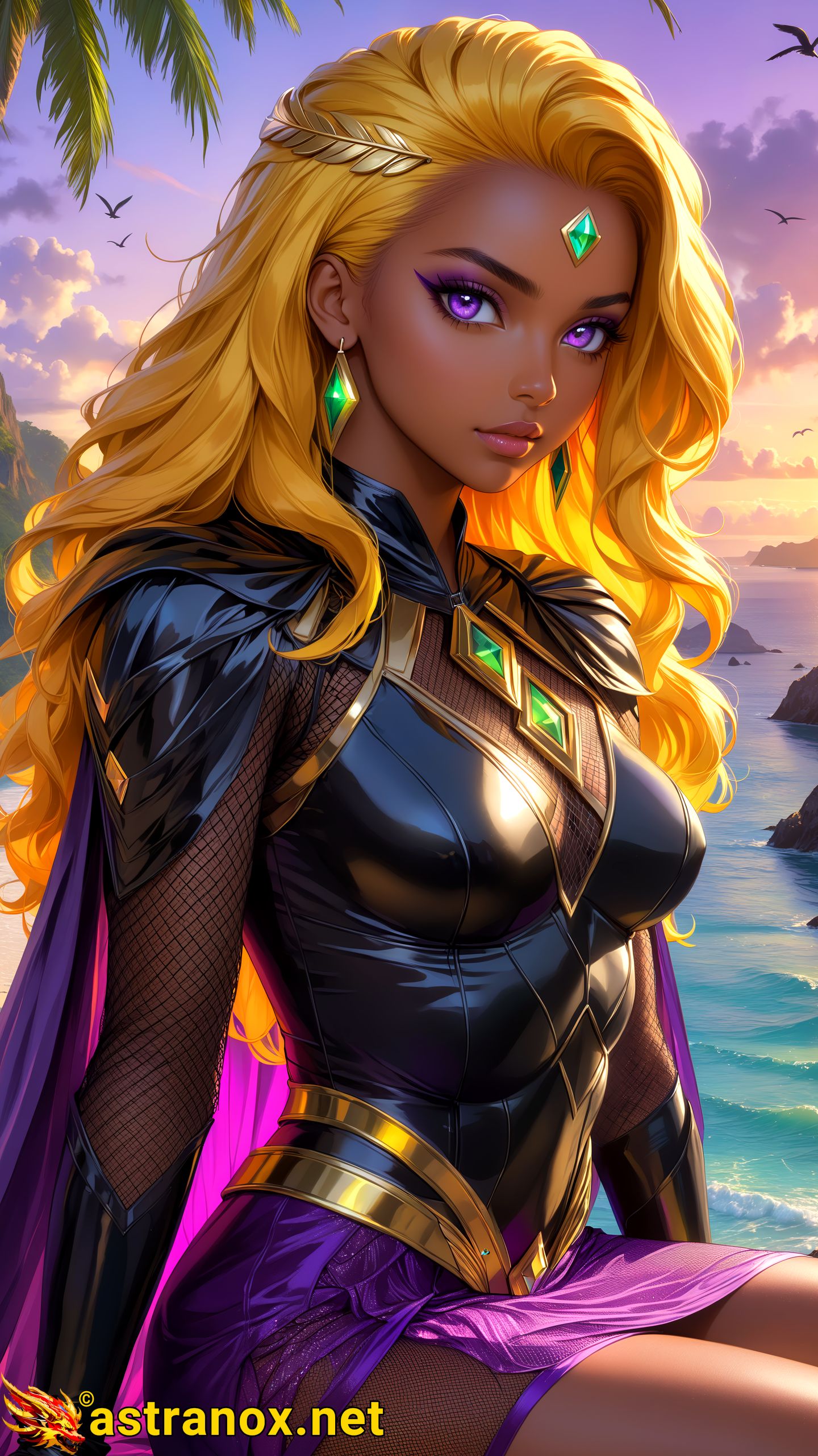 Amazing Young Female at - Download Free 4K Wallpaper Fantasy wallpaper with Eyes and Hair.