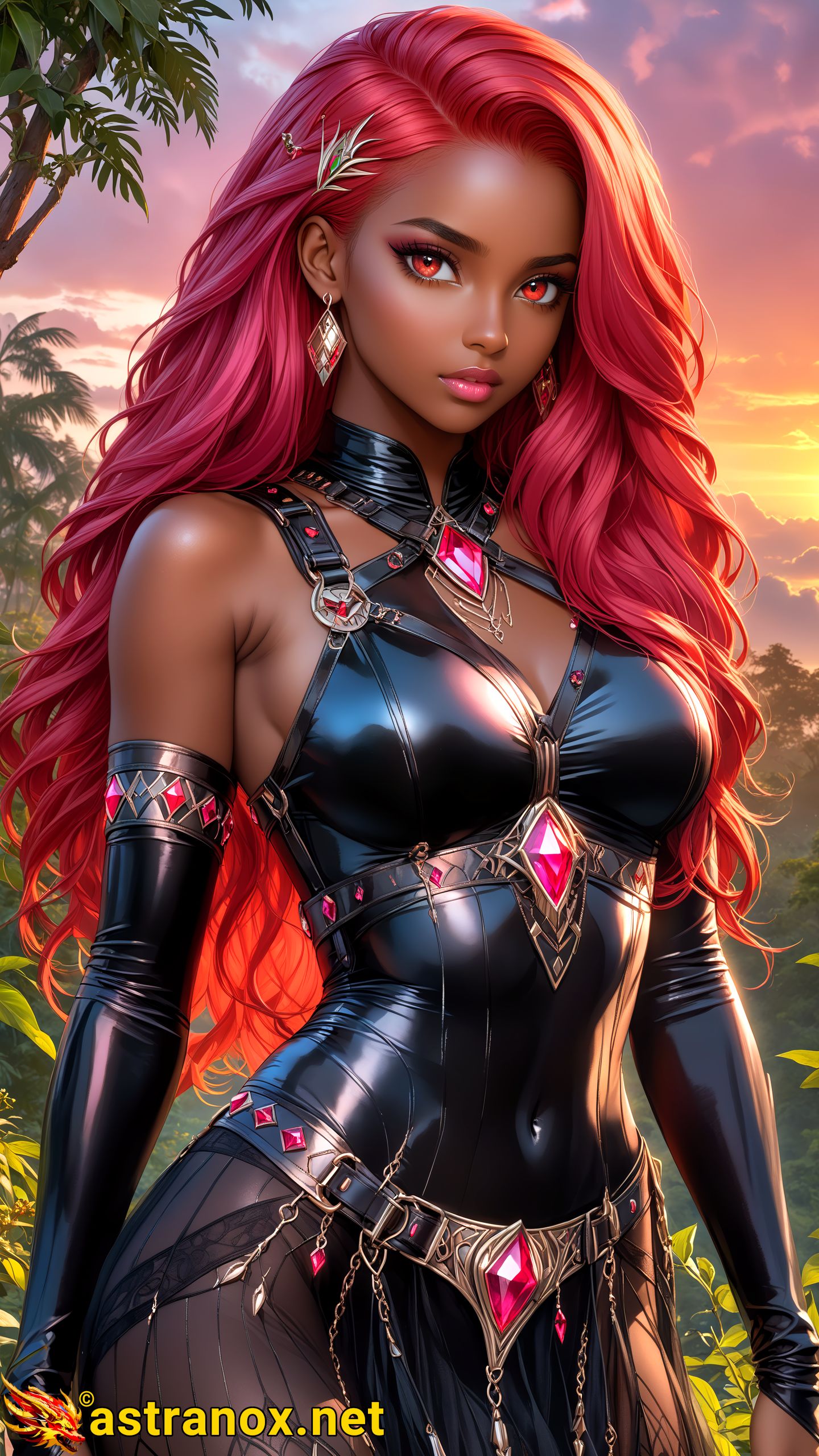 Amazing Young Female at - Download Free 4K Wallpaper Fantasy wallpaper with Eyes and Hair.