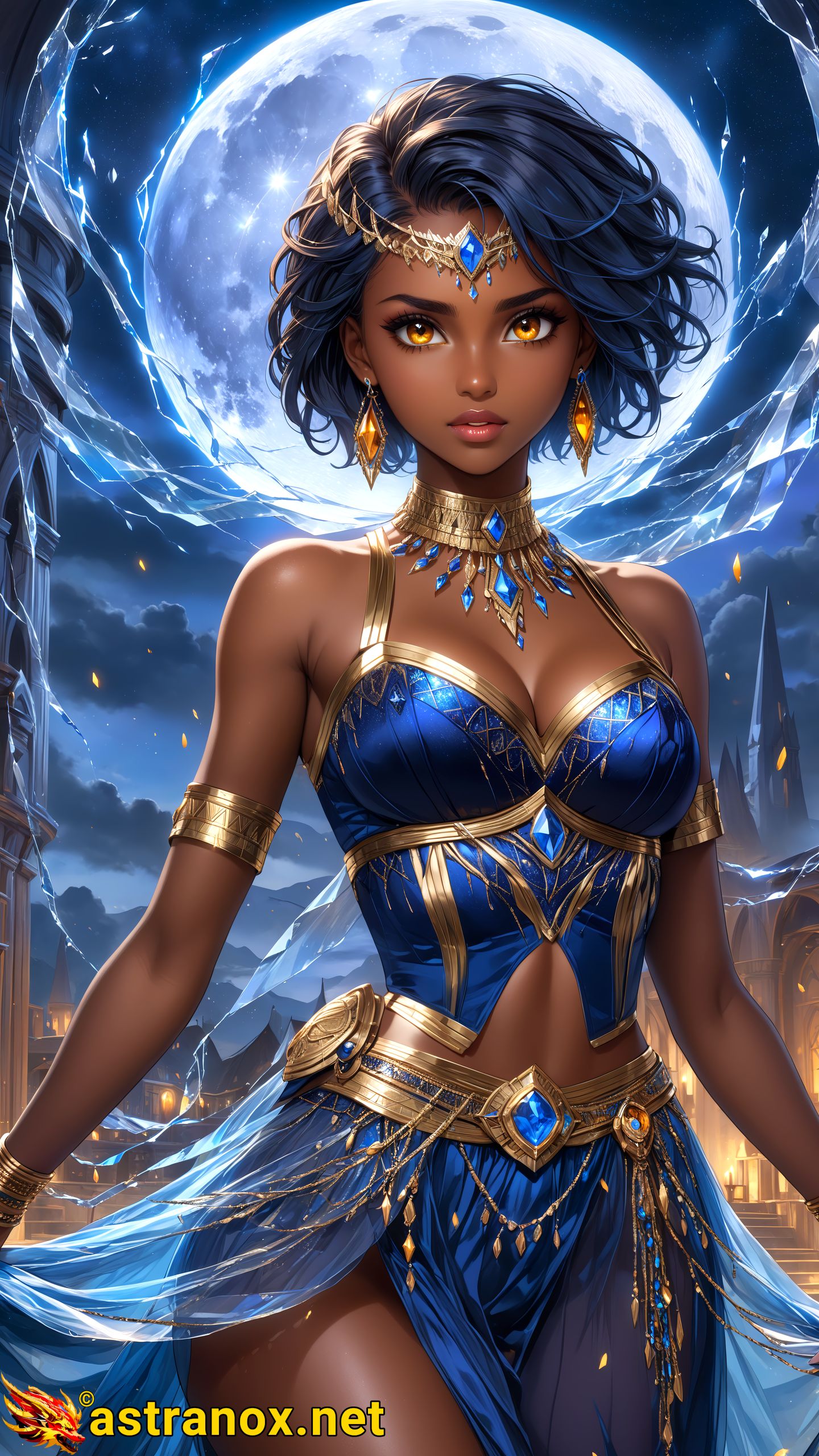 Amazing Young Female at - Download Free 4K Wallpaper Fantasy wallpaper with Eyes and Hair.