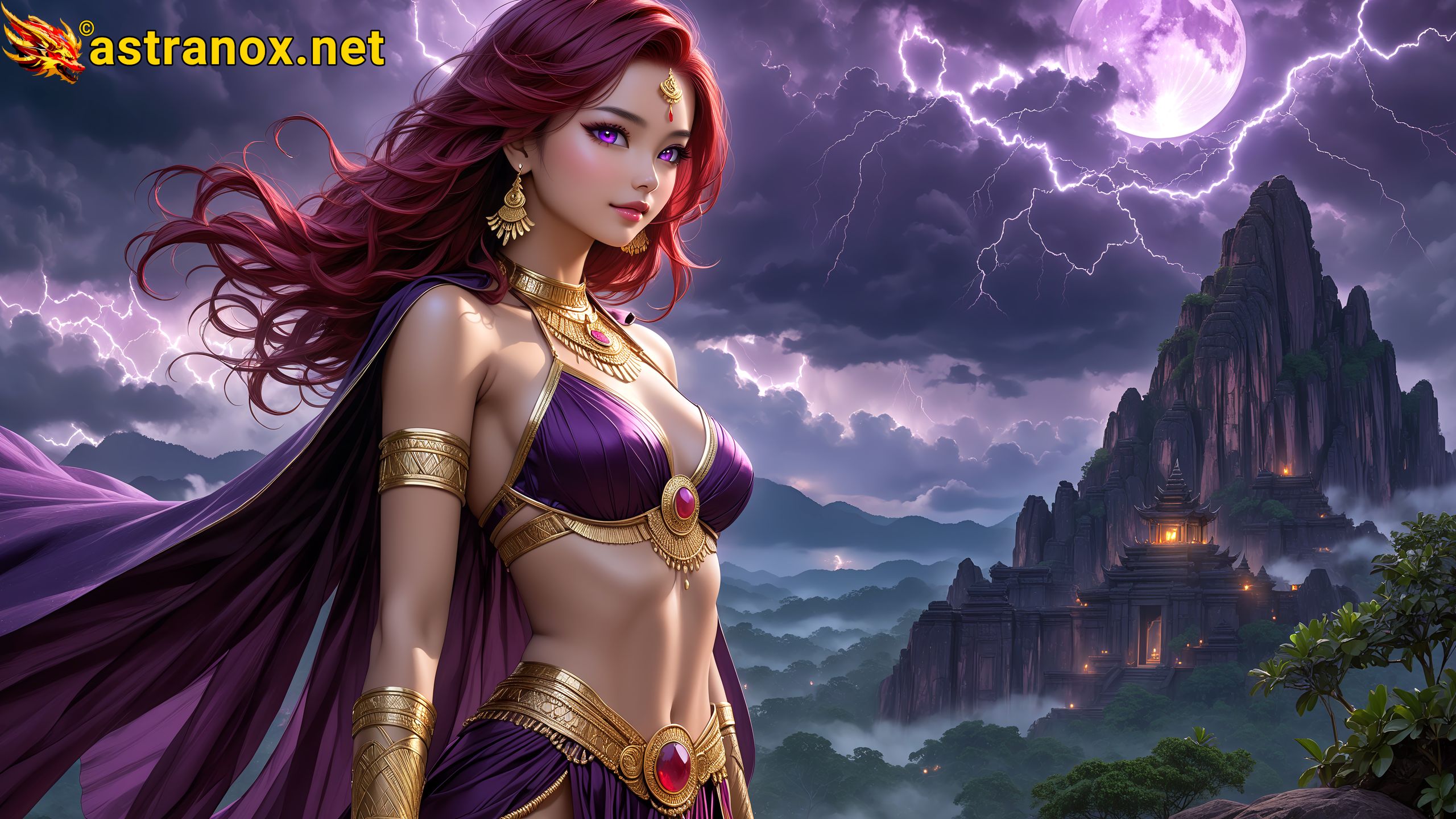 Amazing Young Female at - Download Free 4K Wallpaper Fantasy wallpaper with Eyes and Hair.