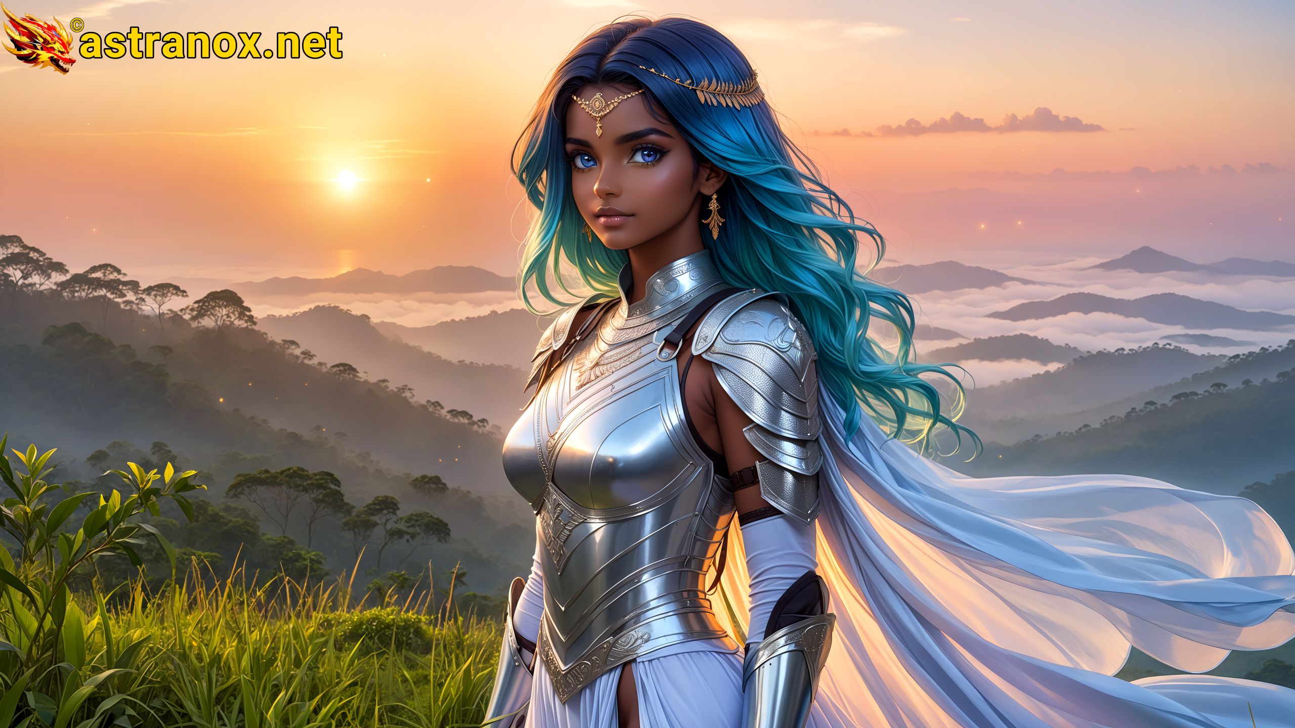 Amazing Young Female at - Download Free 4K Wallpaper Fantasy wallpaper with Eyes and Hair.