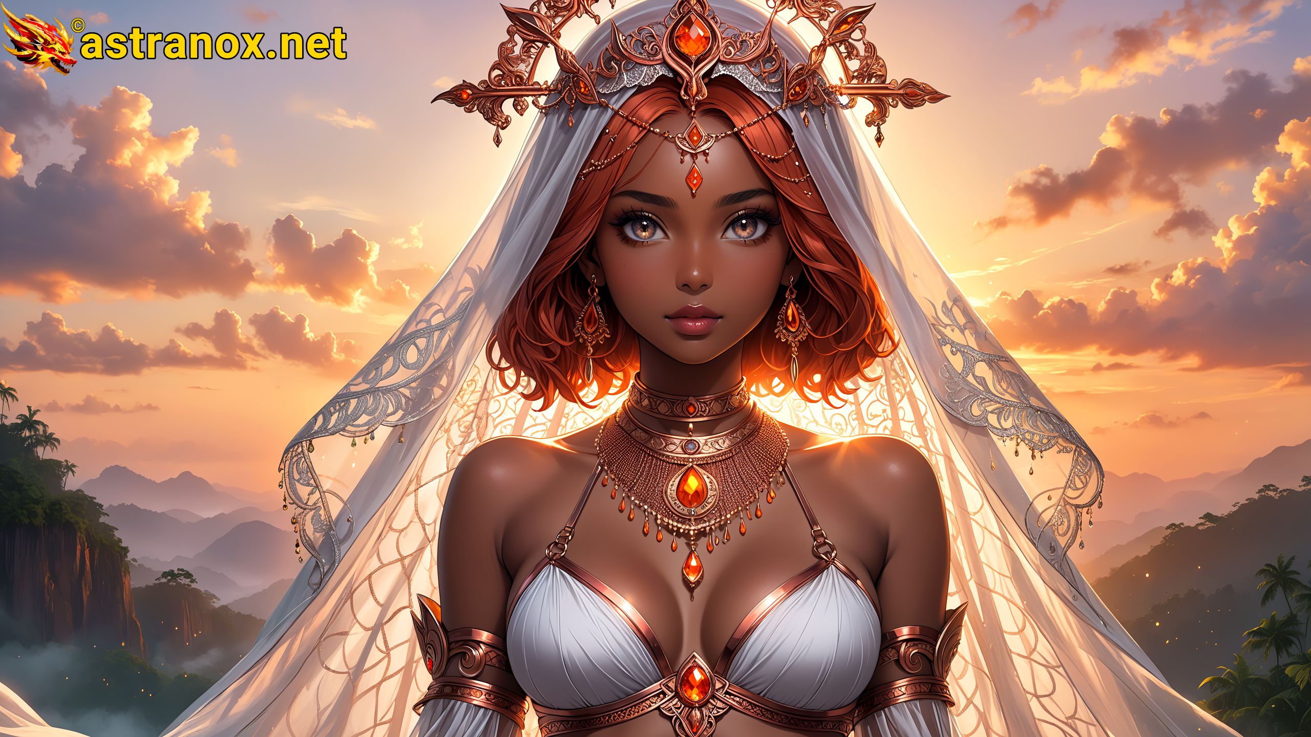 Amazing Young Female at - Download Free 4K Wallpaper Fantasy wallpaper with Eyes and Hair.