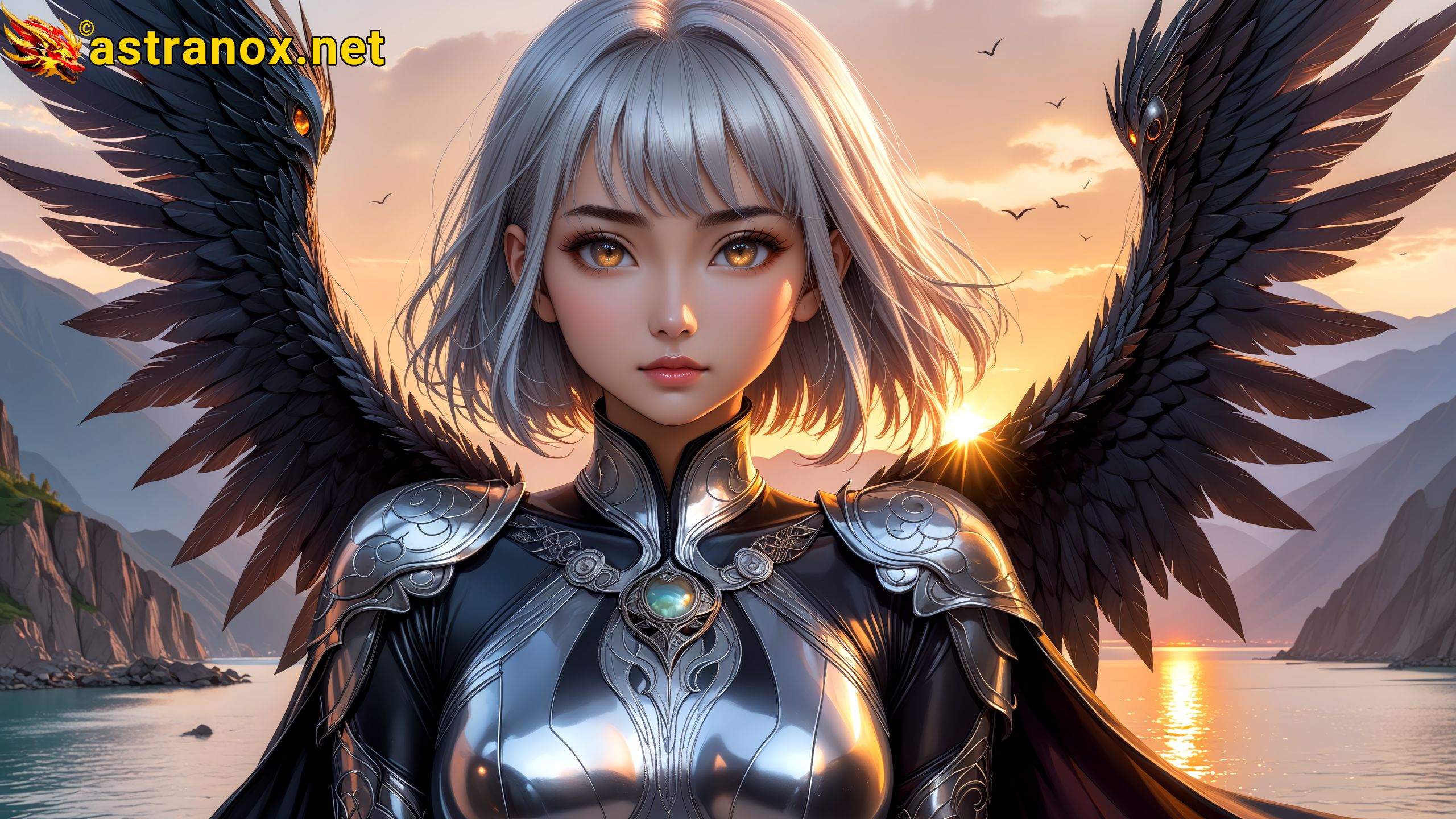 Amazing Young Female at - Download Free 4K Wallpaper Fantasy wallpaper with Eyes and Hair.