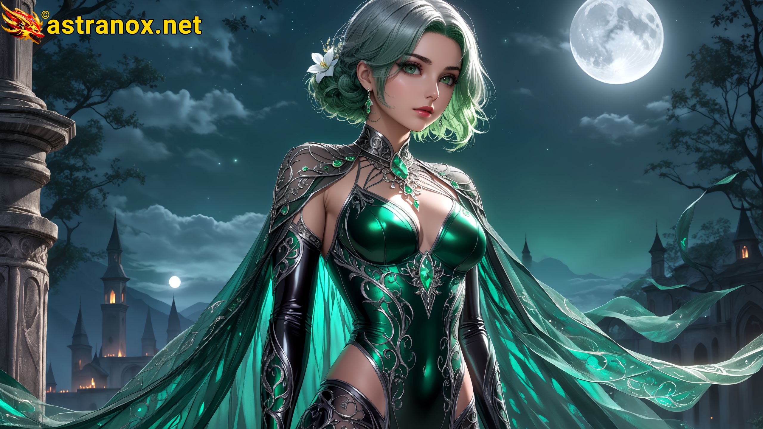 Amazing Young Female at - Download Free 4K Wallpaper Fantasy wallpaper with Eyes and Hair.