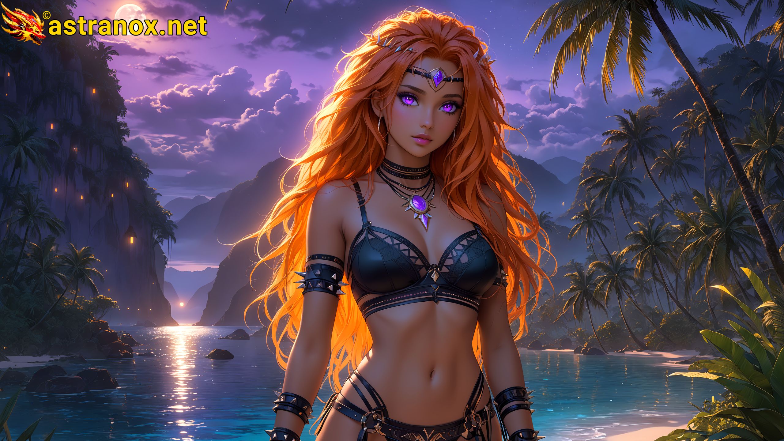 Amazing Young Female at - Download Free 4K Wallpaper Fantasy wallpaper with Eyes and Hair.