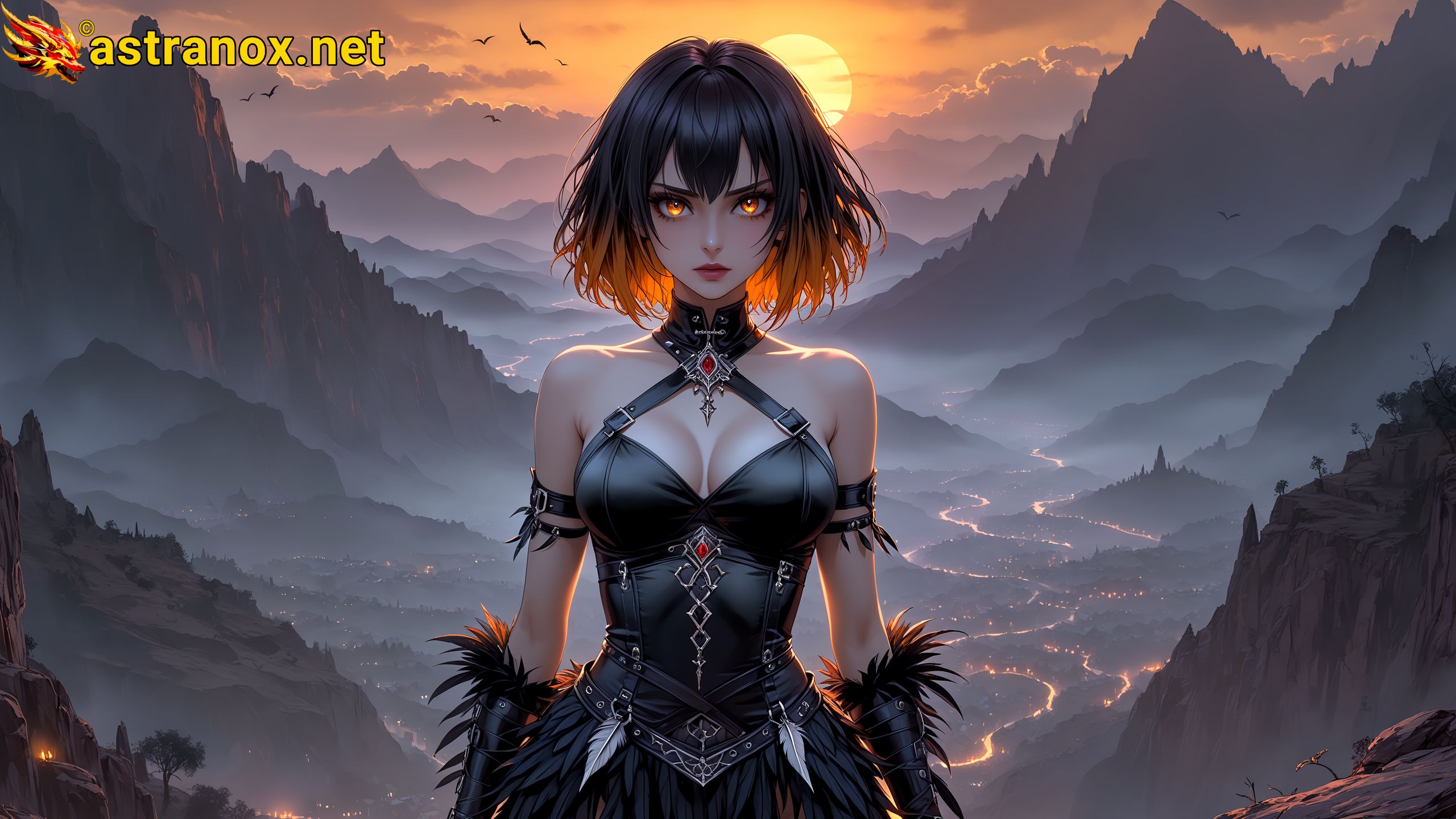 Amazing Young Female at - Download Free 4K Wallpaper Fantasy wallpaper with Eyes and Hair.